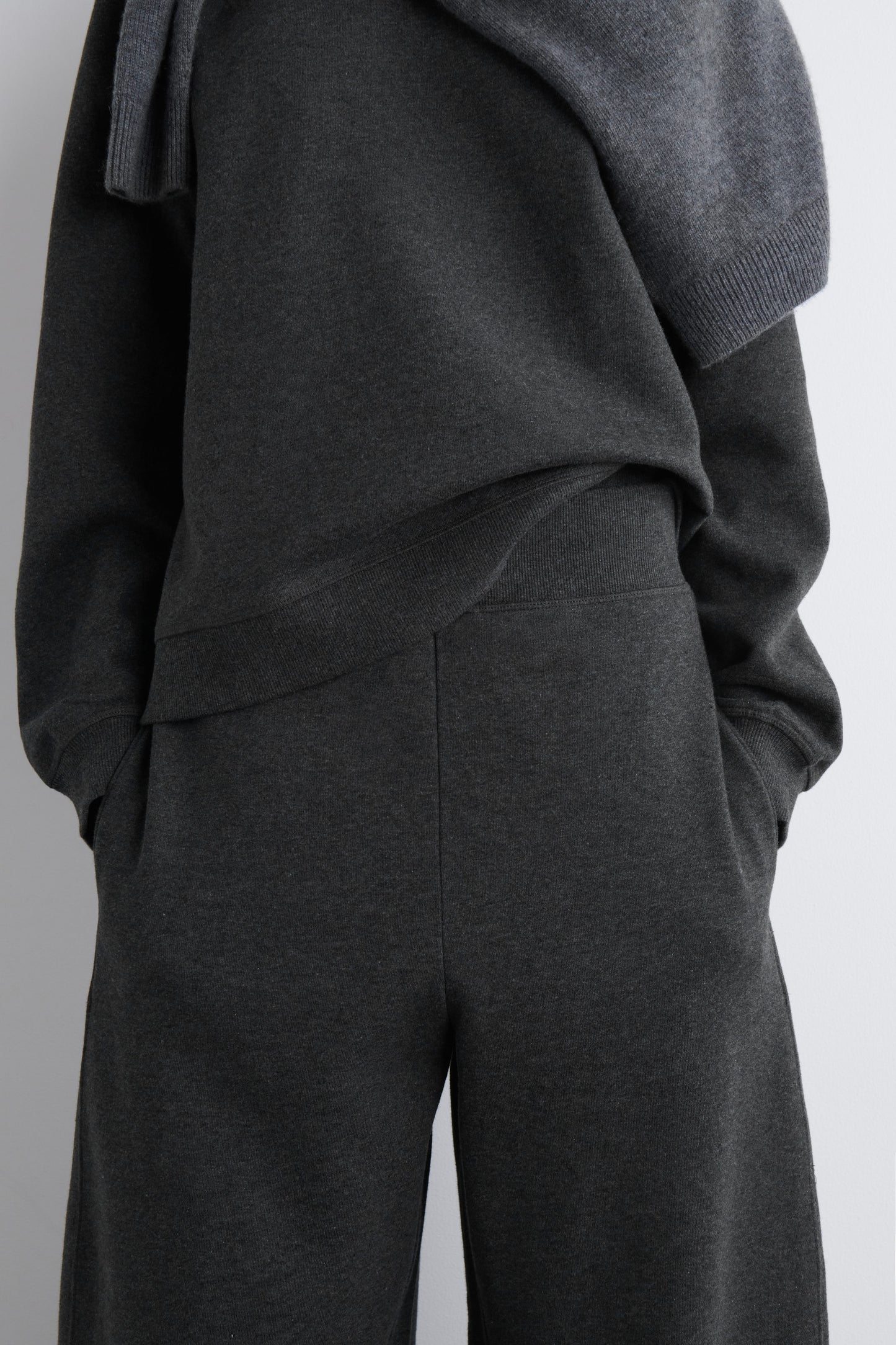 Cotton Wide-Leg Joggers
