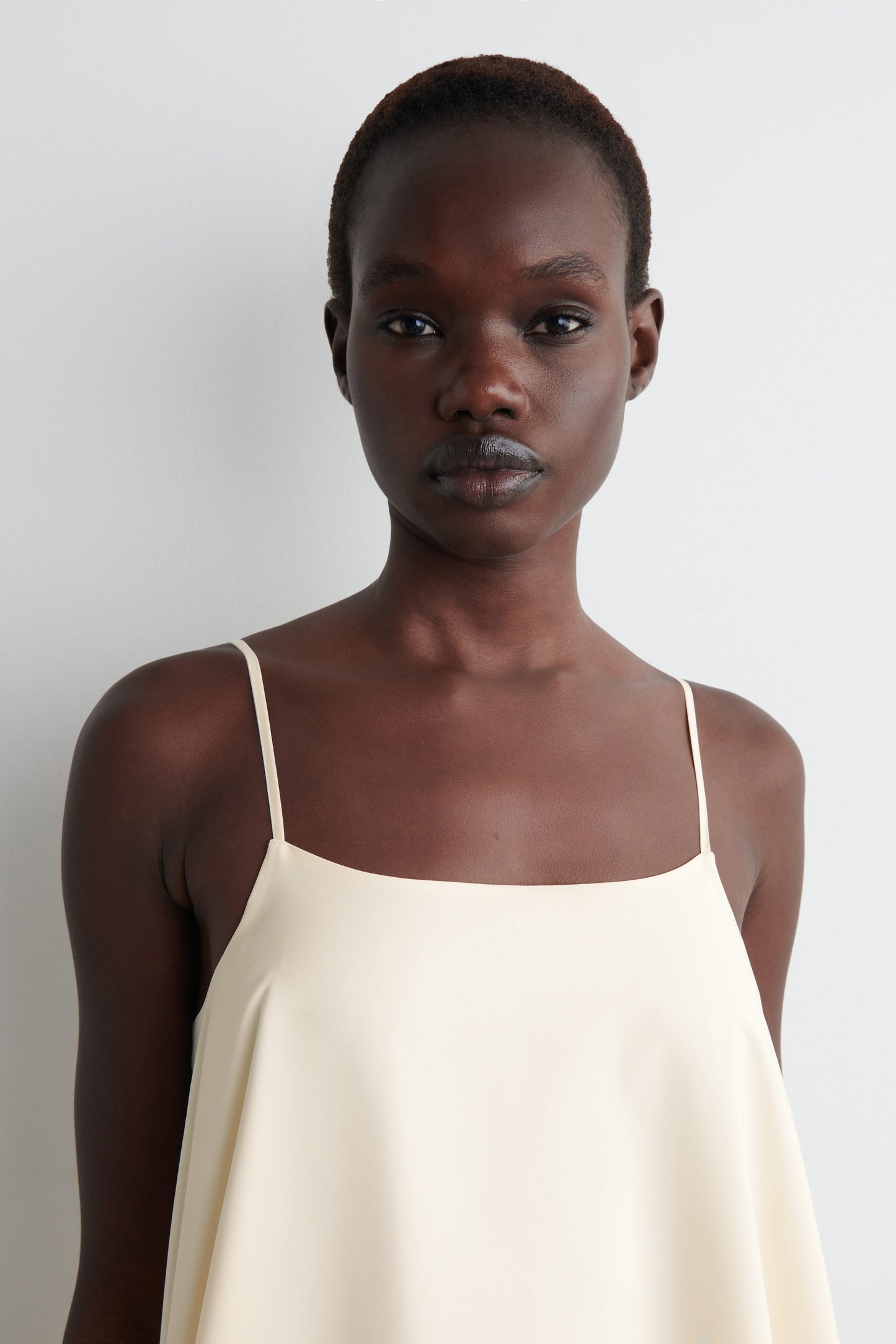 Bubble-Hem Mini Dress