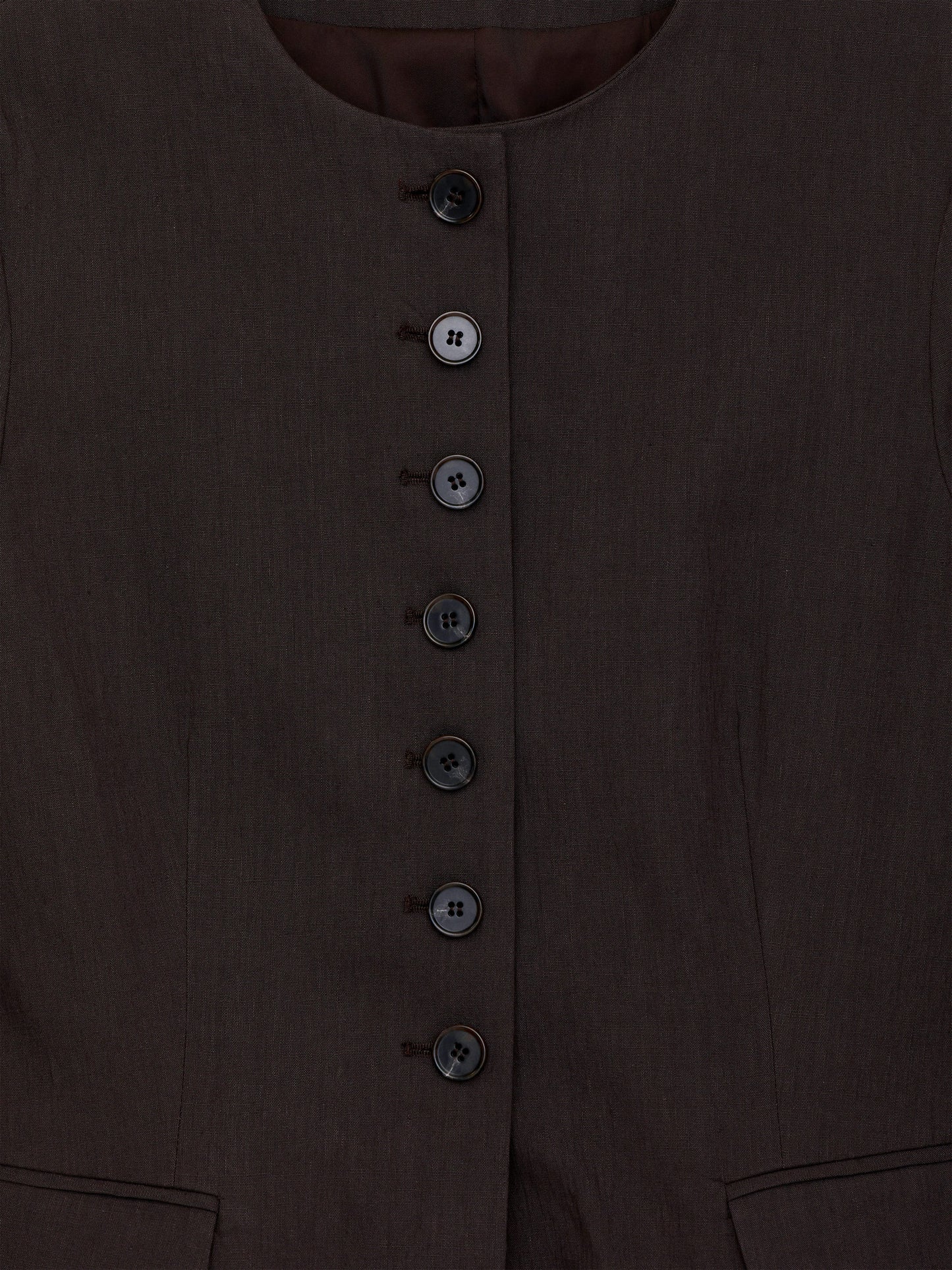 Linen-Blend Blazer