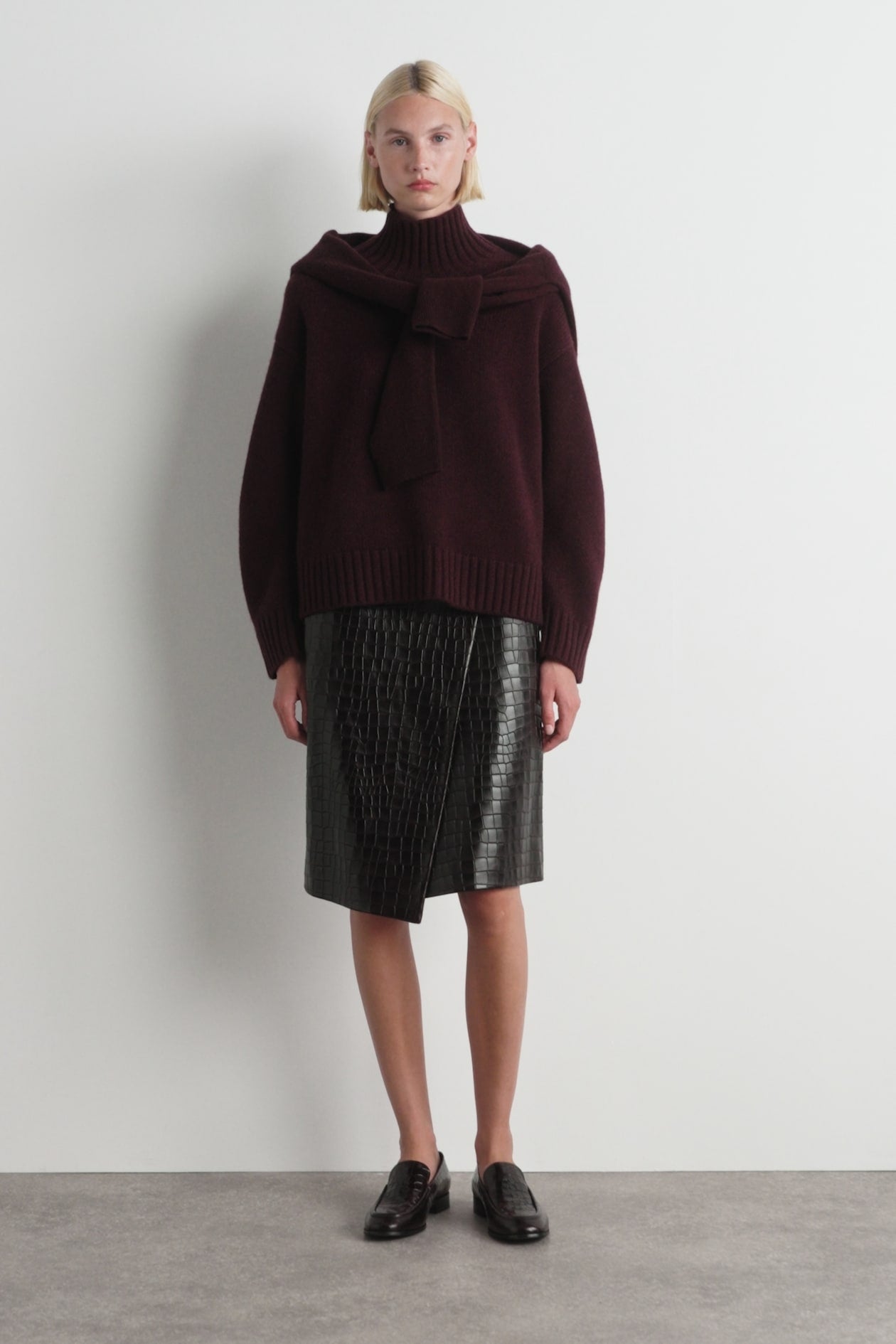 Cashmere Funnel-Neck Jumper