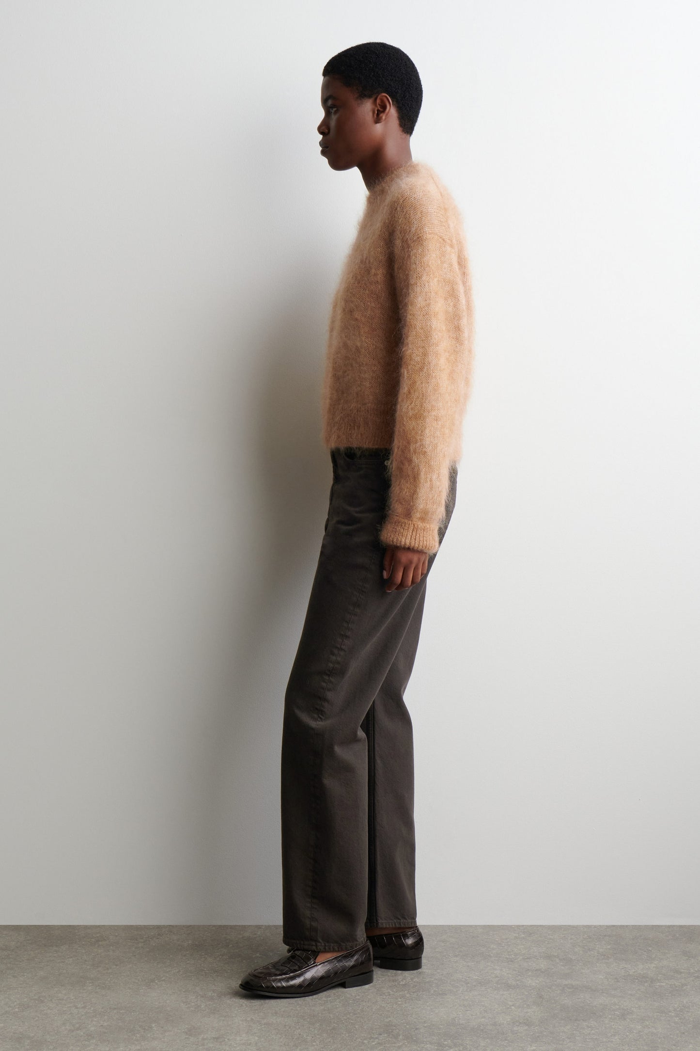Mohair-Wool Crew-Neck Jumper