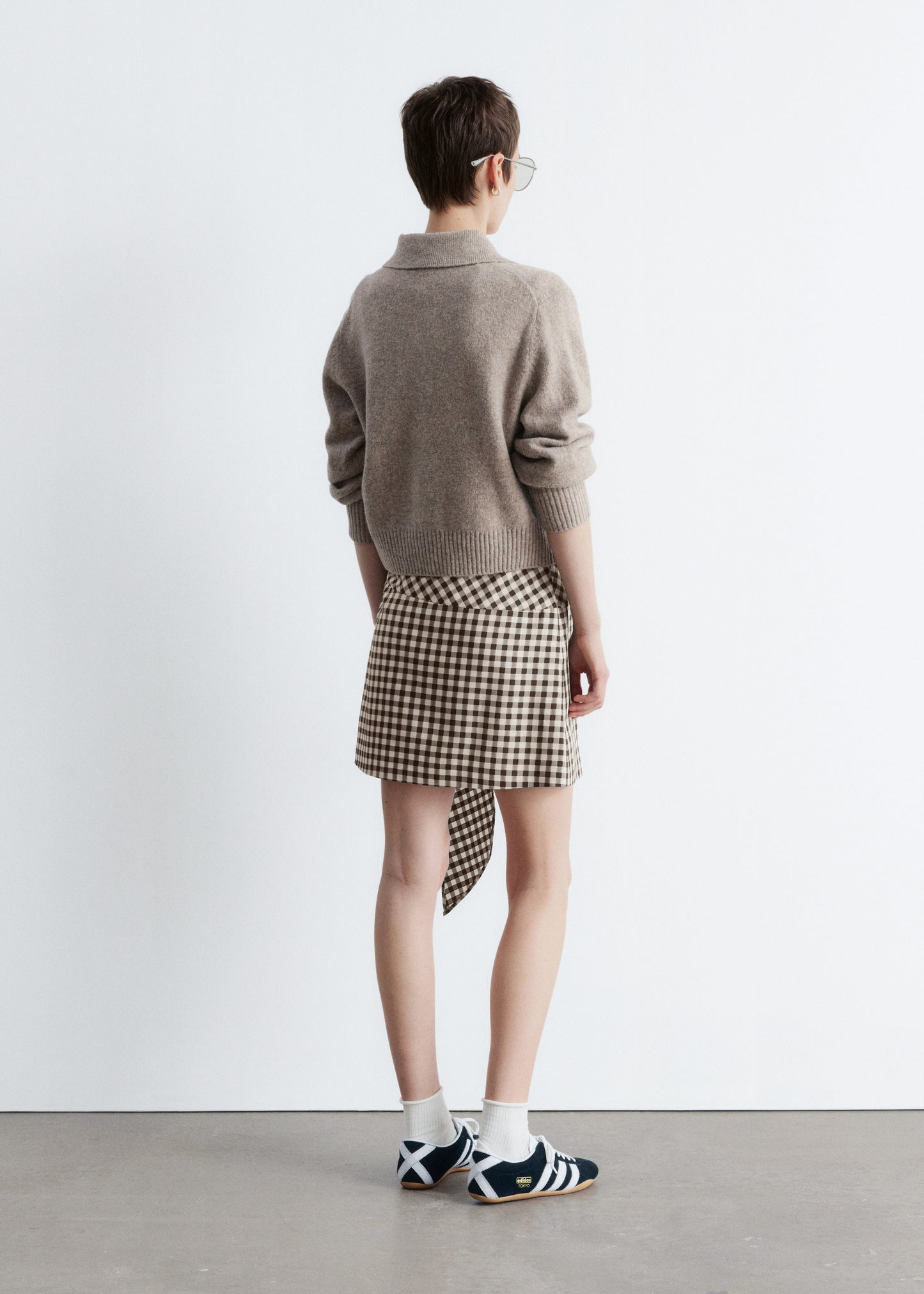 Knitted Collar Cardigan