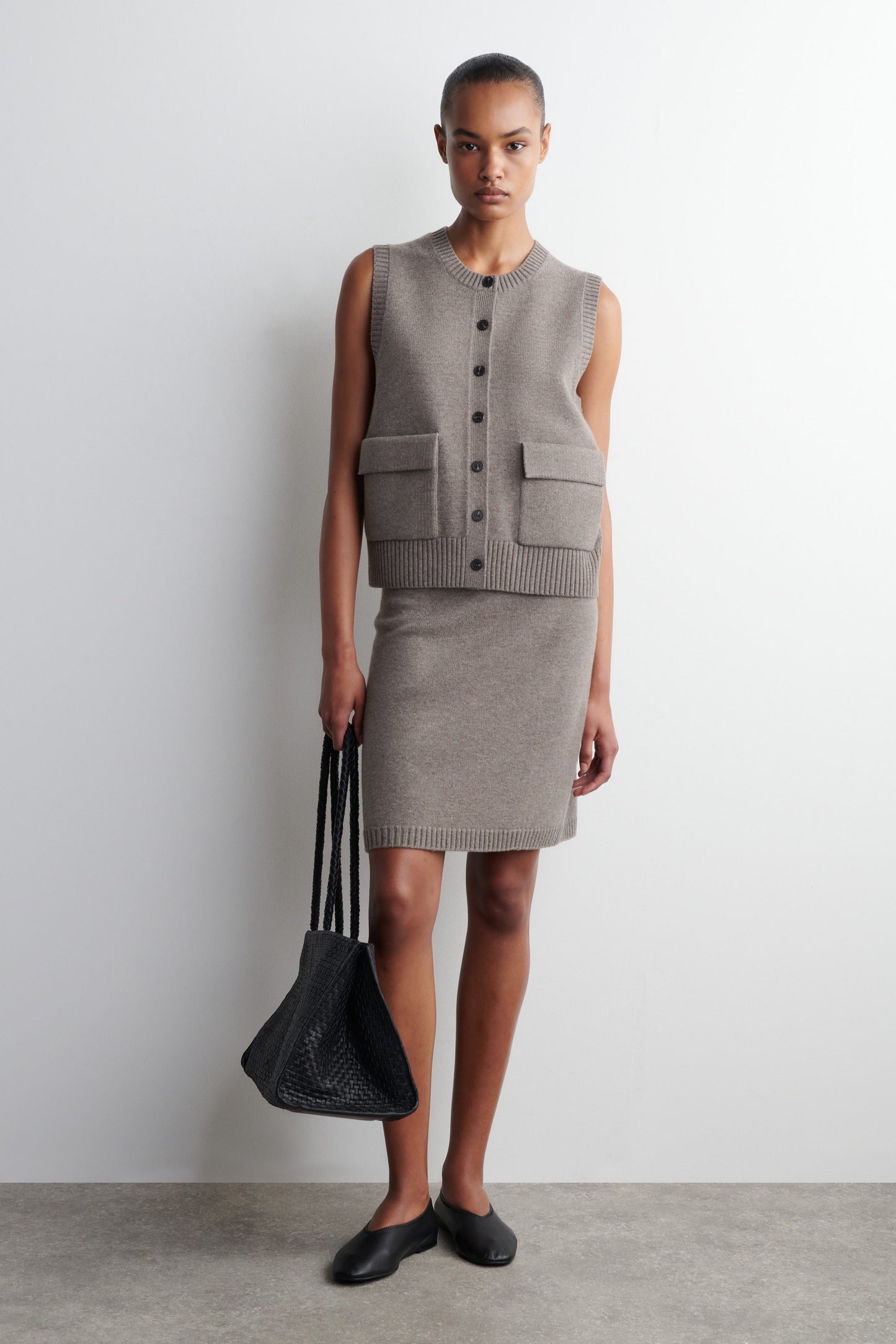 Merino Wool Mini Skirt