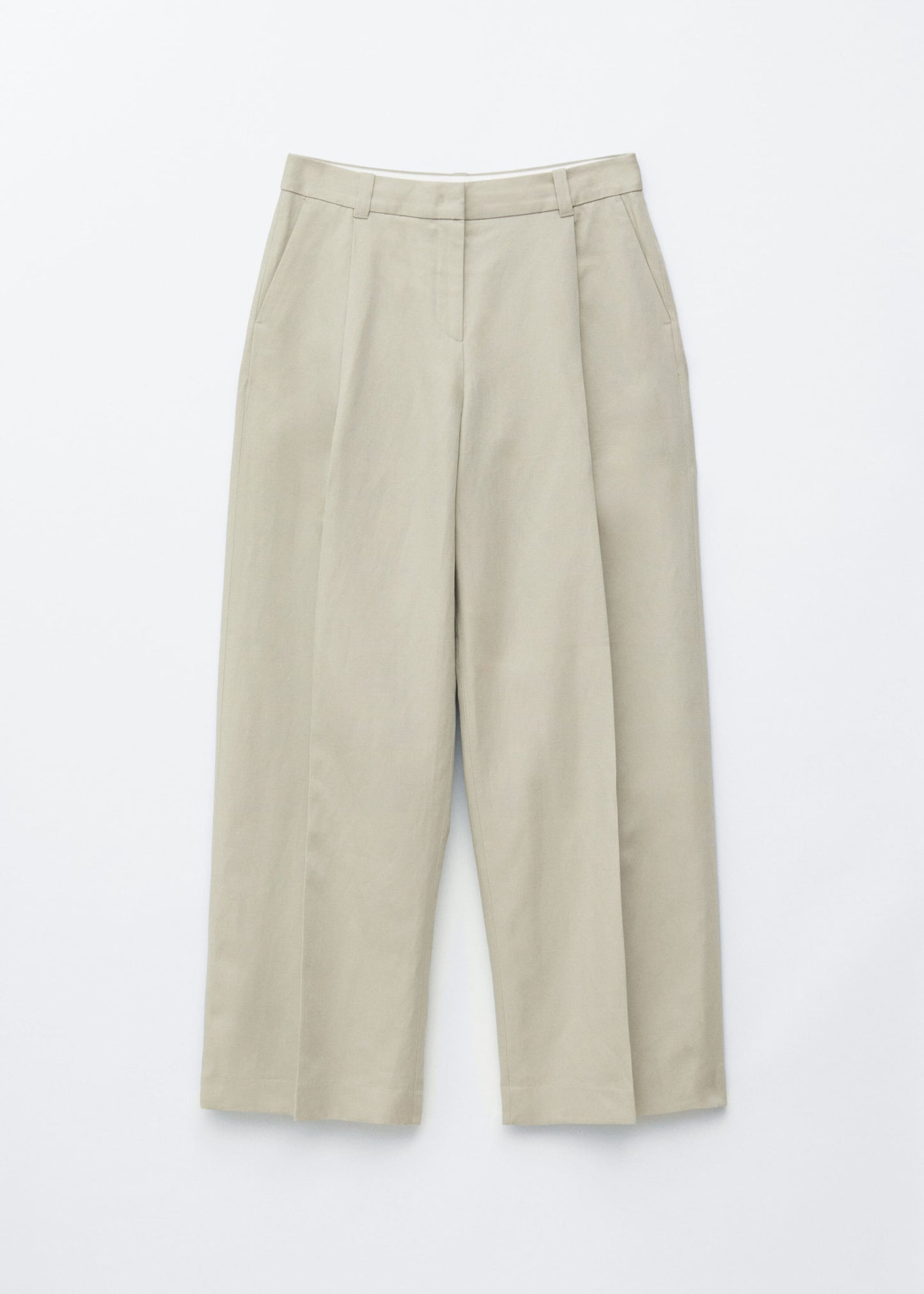 Cotton-Linen Blend Trousers