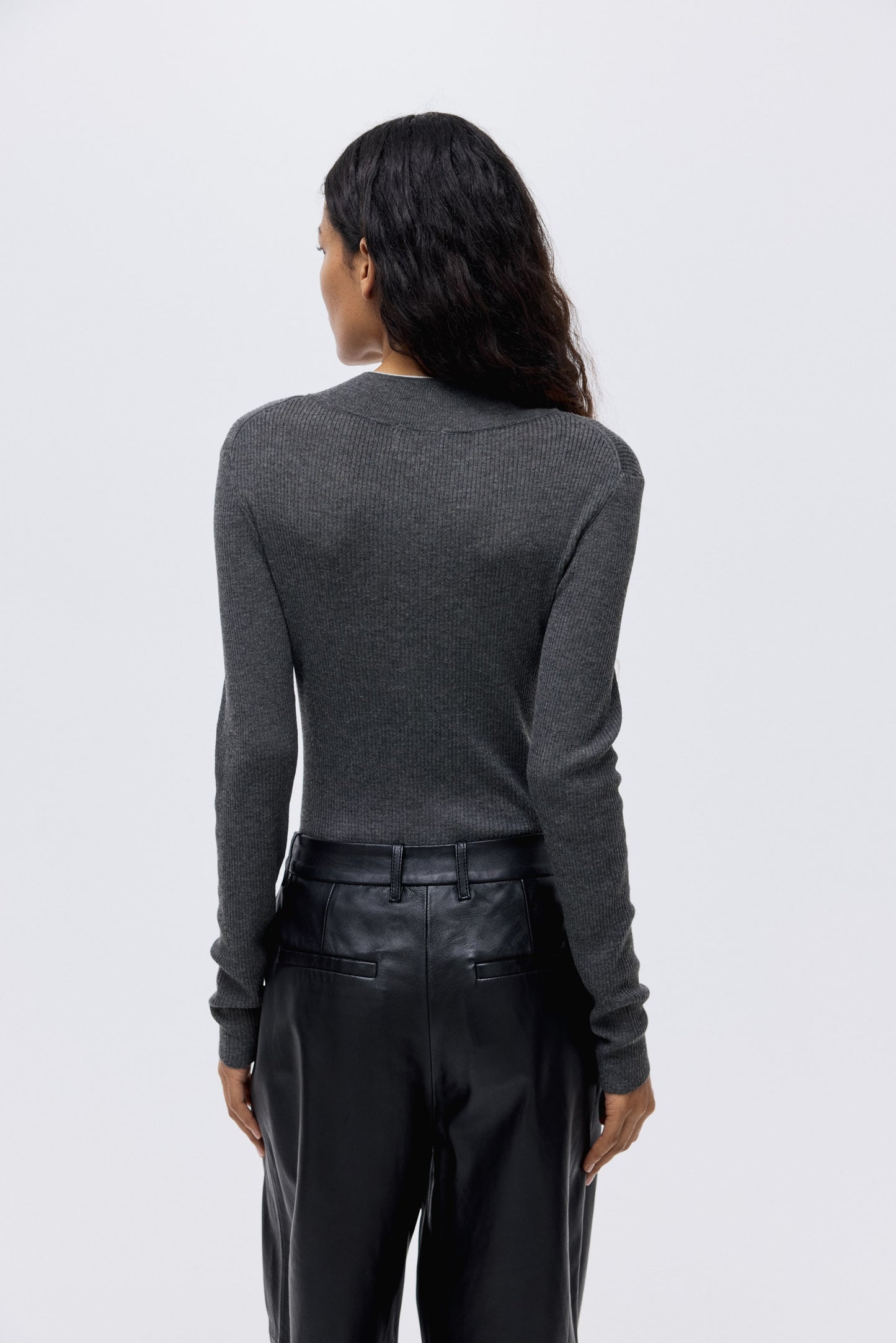 Rib-knit top