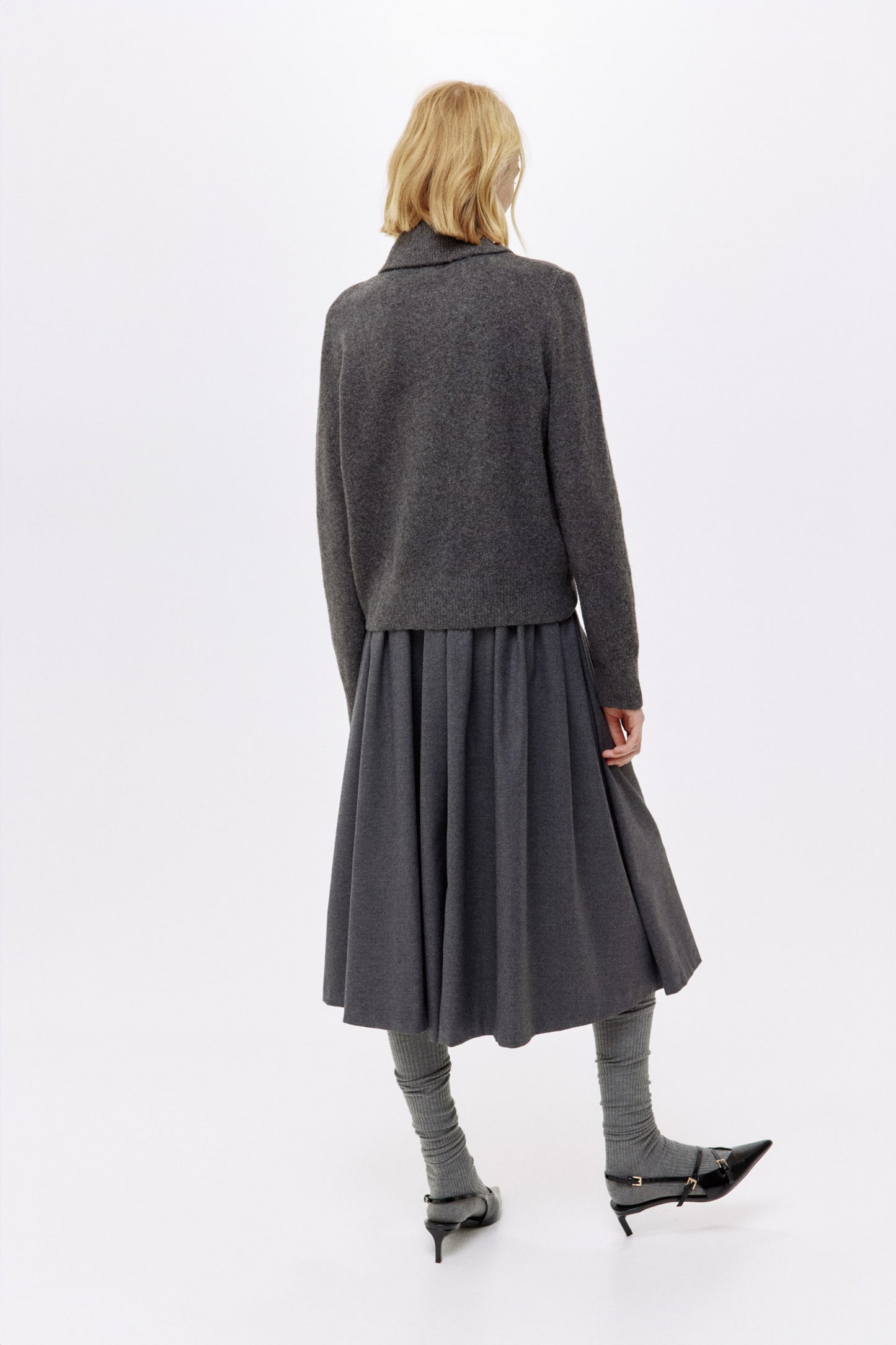 Polo-neck jumper