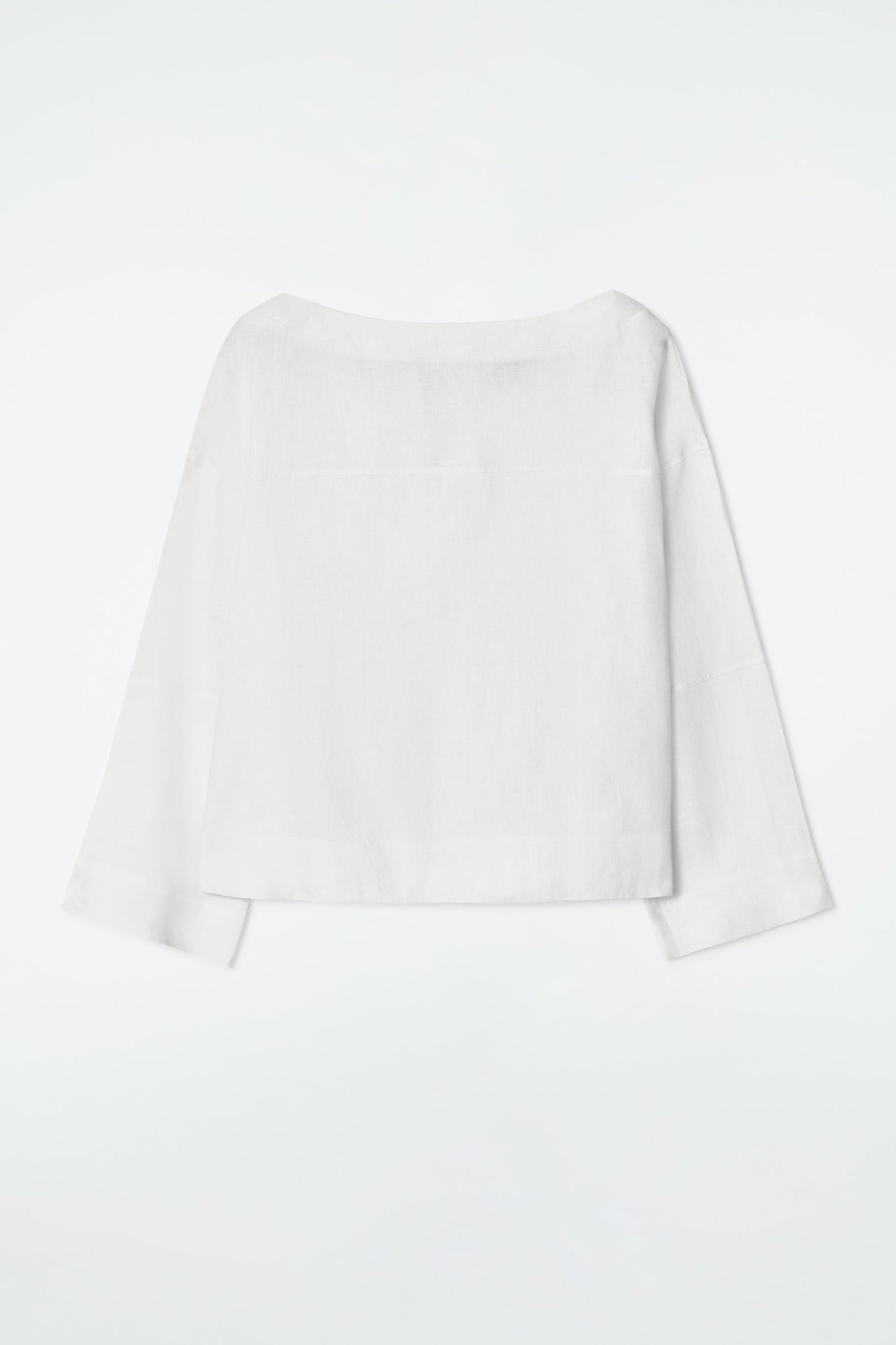 Tie-detail linen blouse
