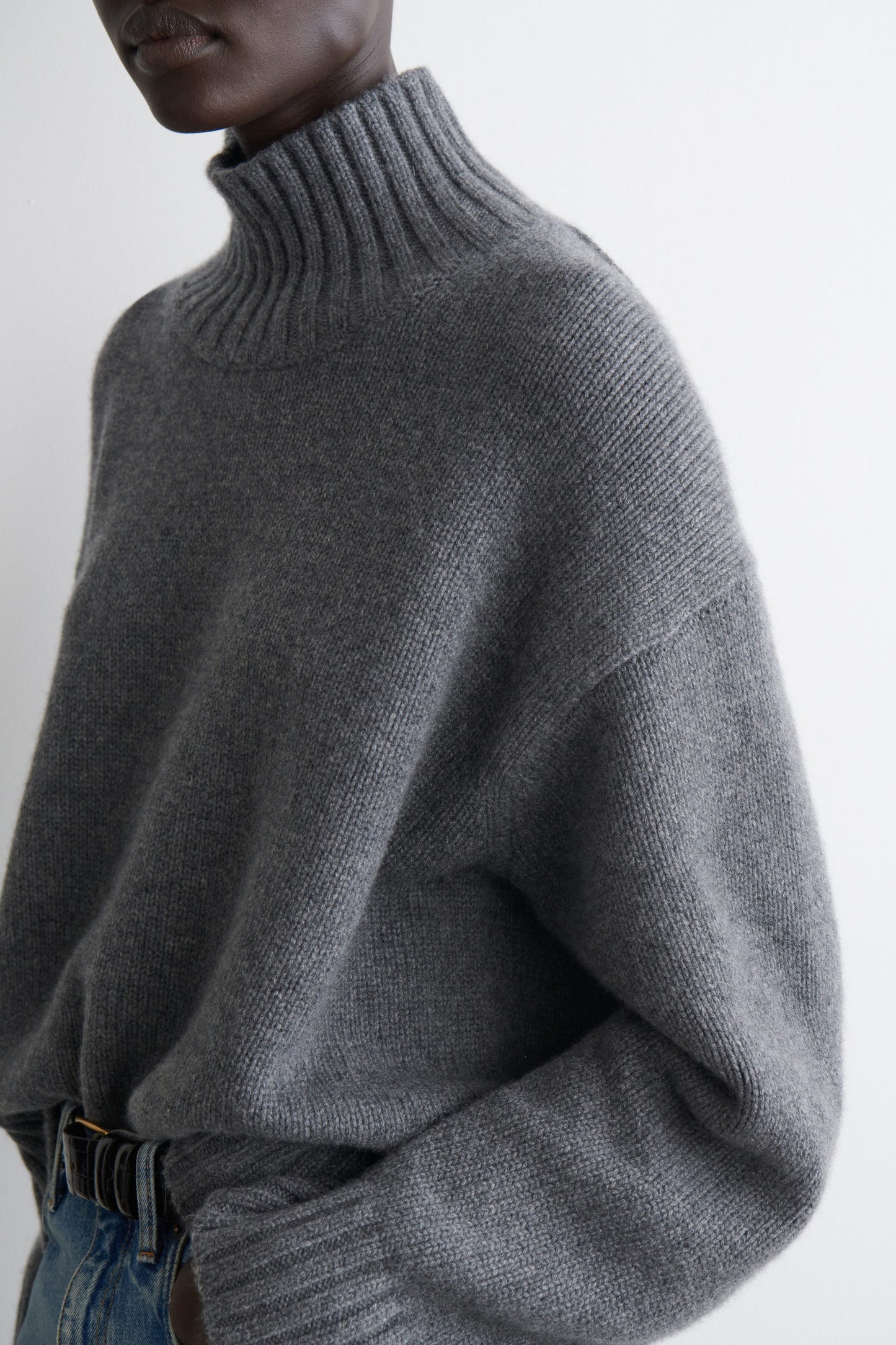 Cashmere Funnel-Neck Jumper