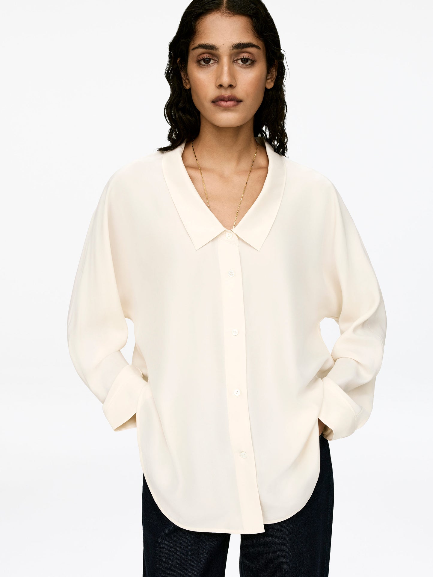 Scoop-Neck Blouse