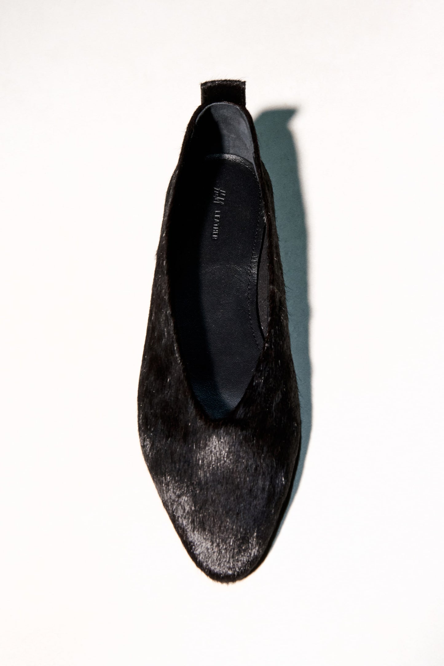 Leather ballet pumps