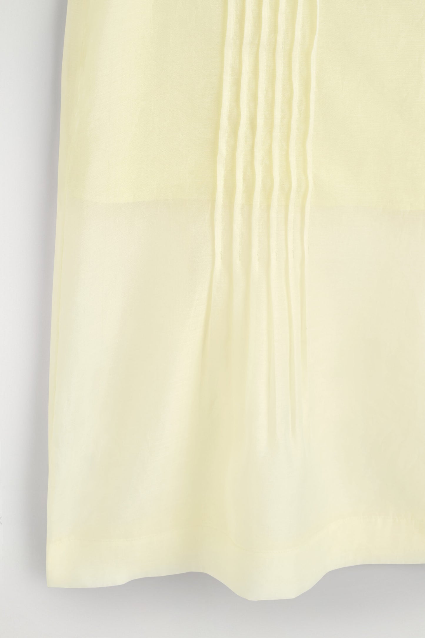 Sheer pintucked skirt