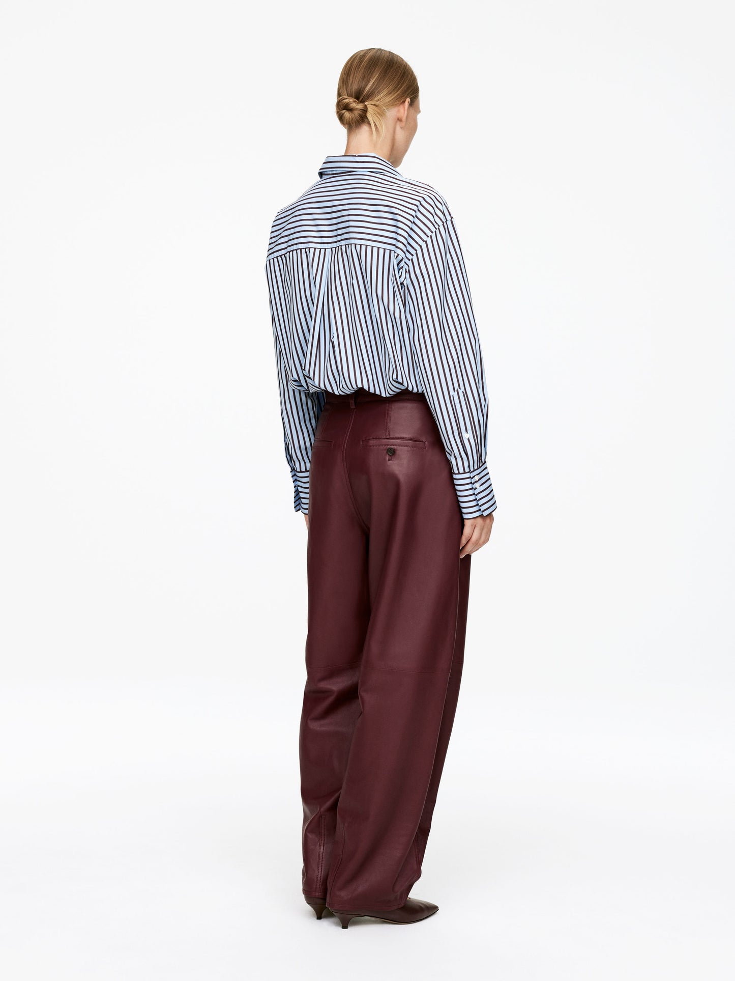 Barrel Leather Trousers