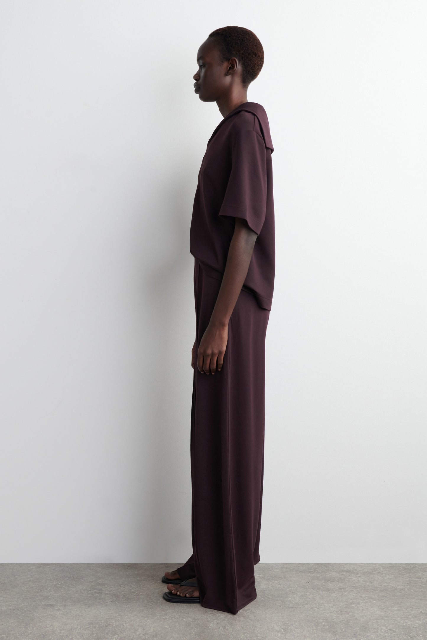 Modal Wide-Leg Trousers
