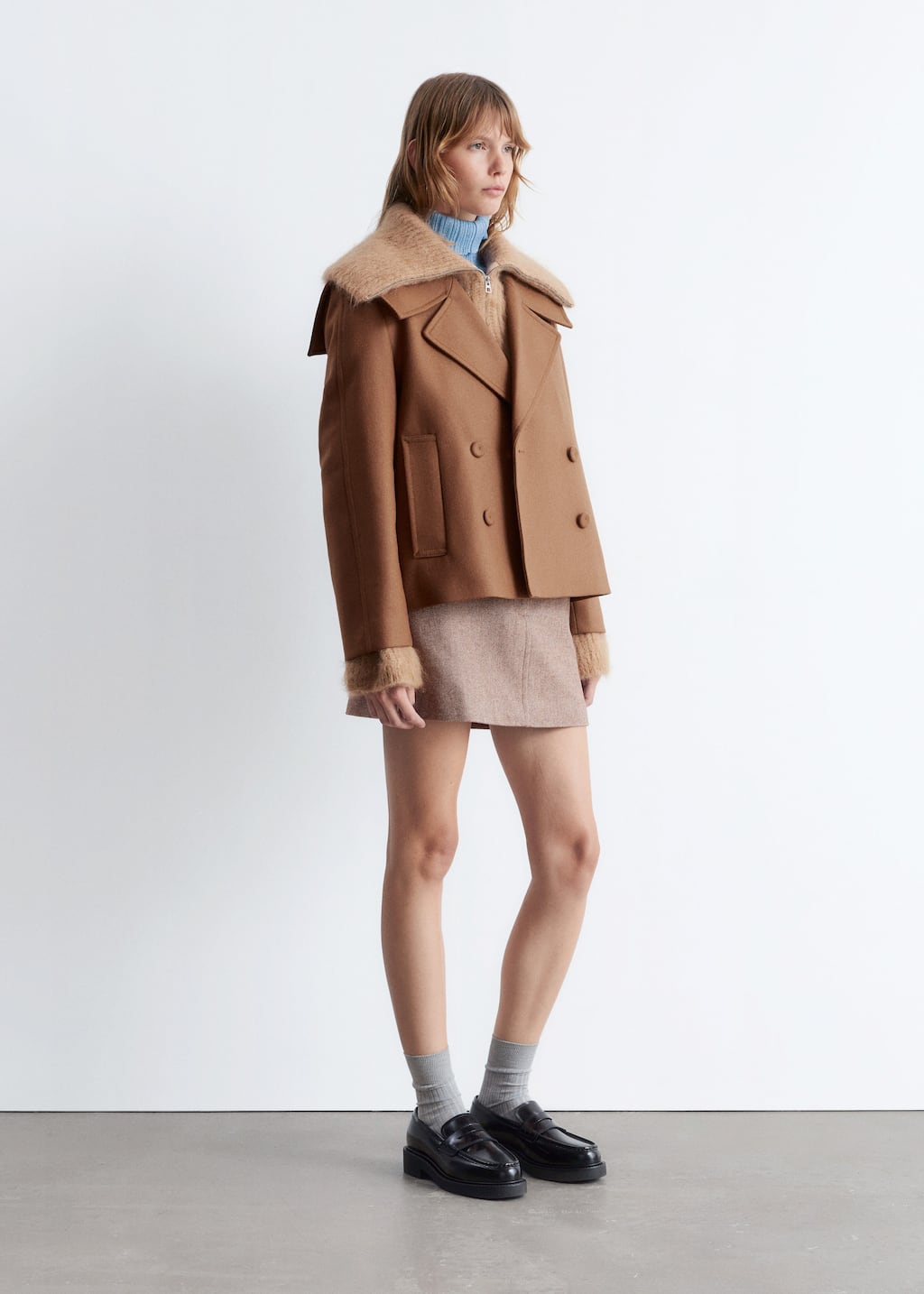 Double-Breasted Wool Jacket