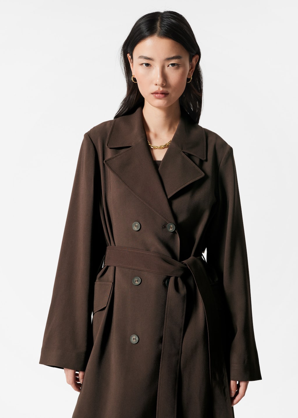 Double-Breasted Trench Coat