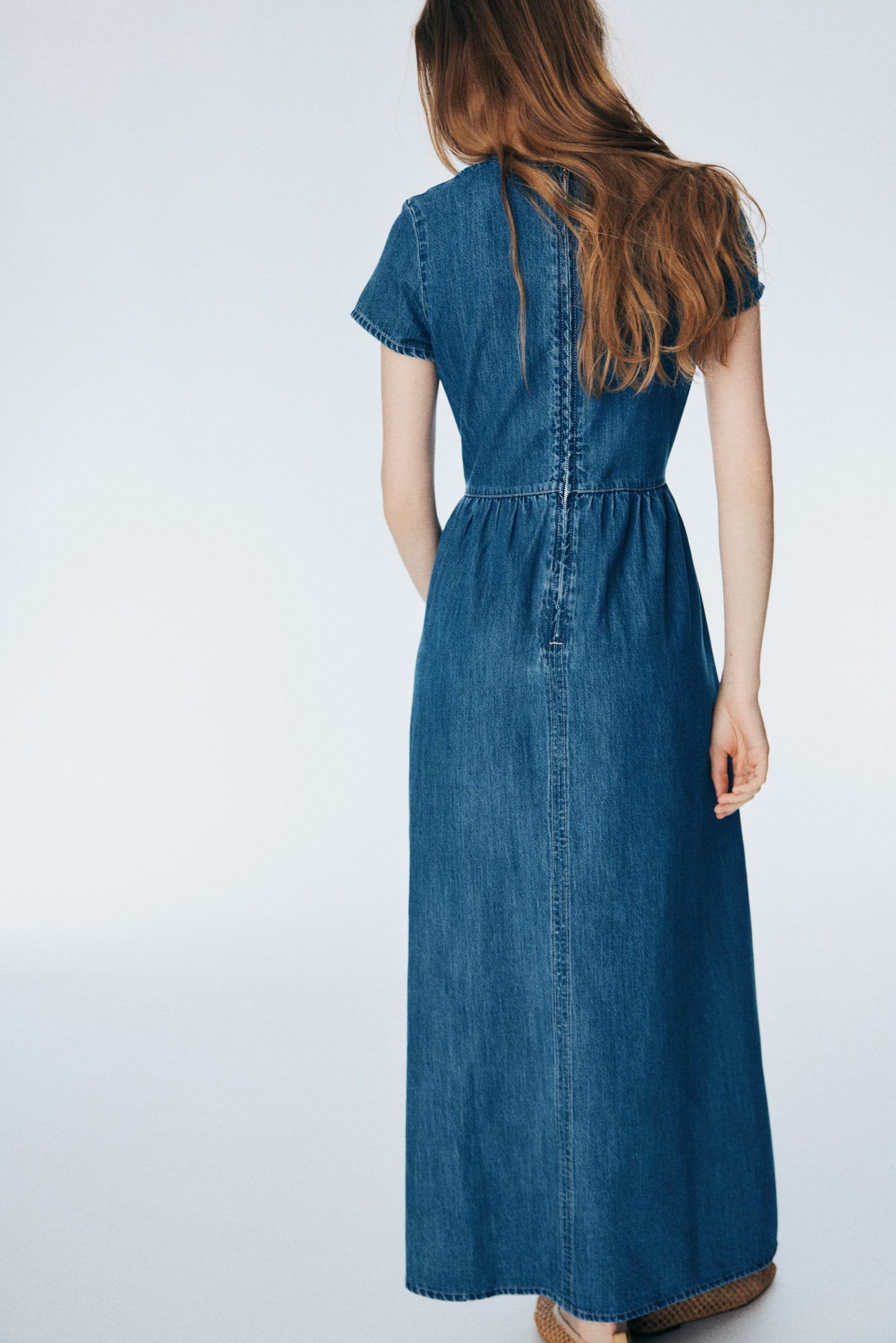 Denim maxi dress
