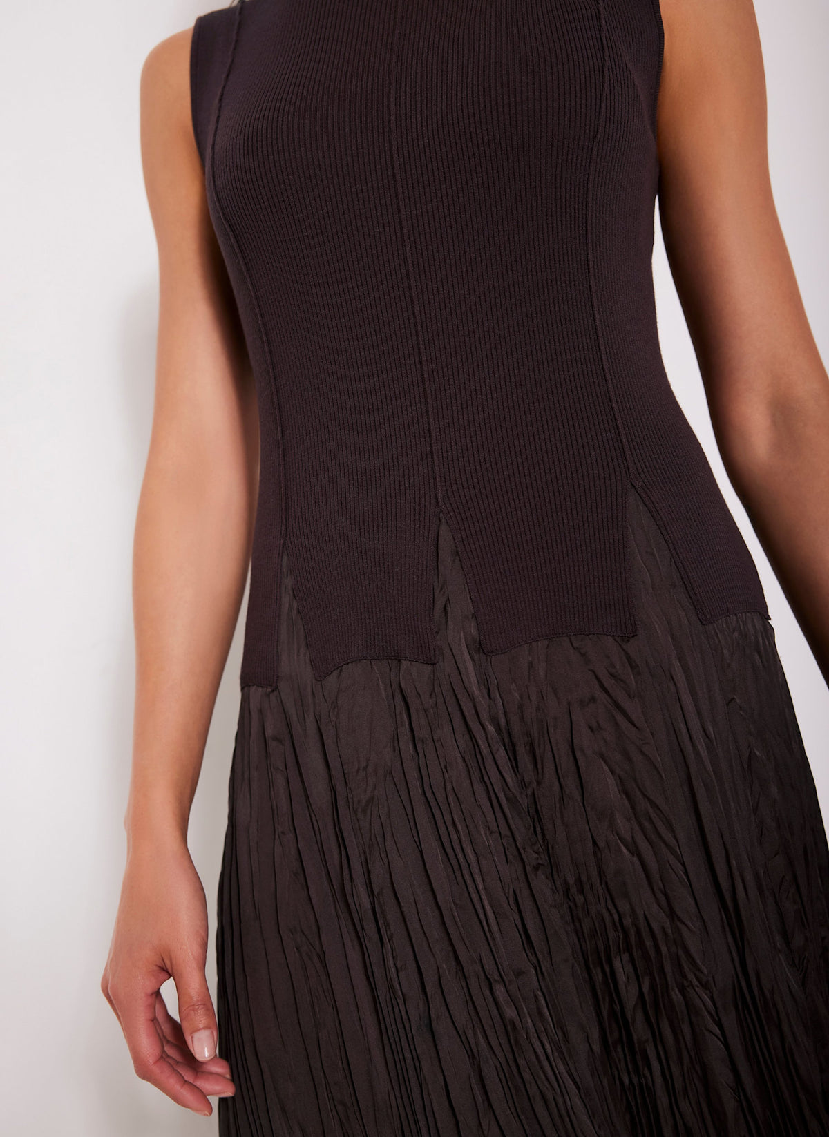 Dark Brown Mix Maxi Dress