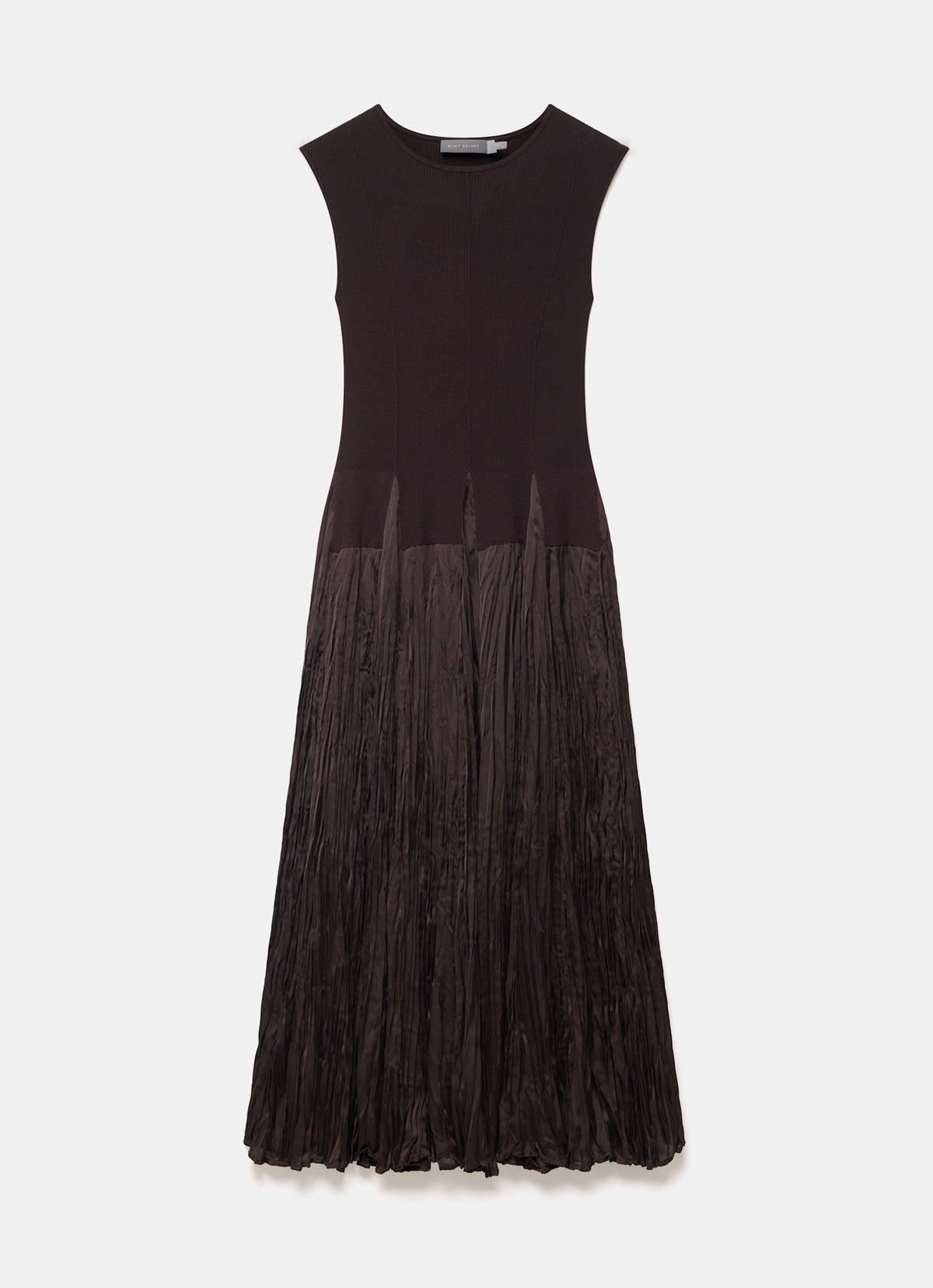 Dark Brown Mix Maxi Dress