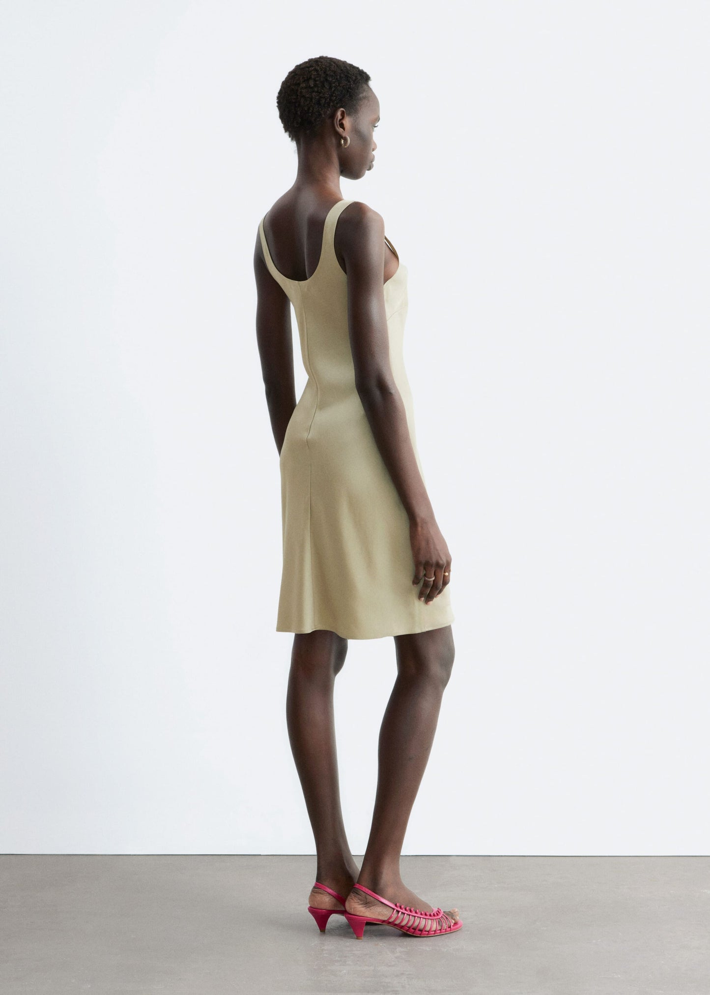 Satin Slip Mini Dress