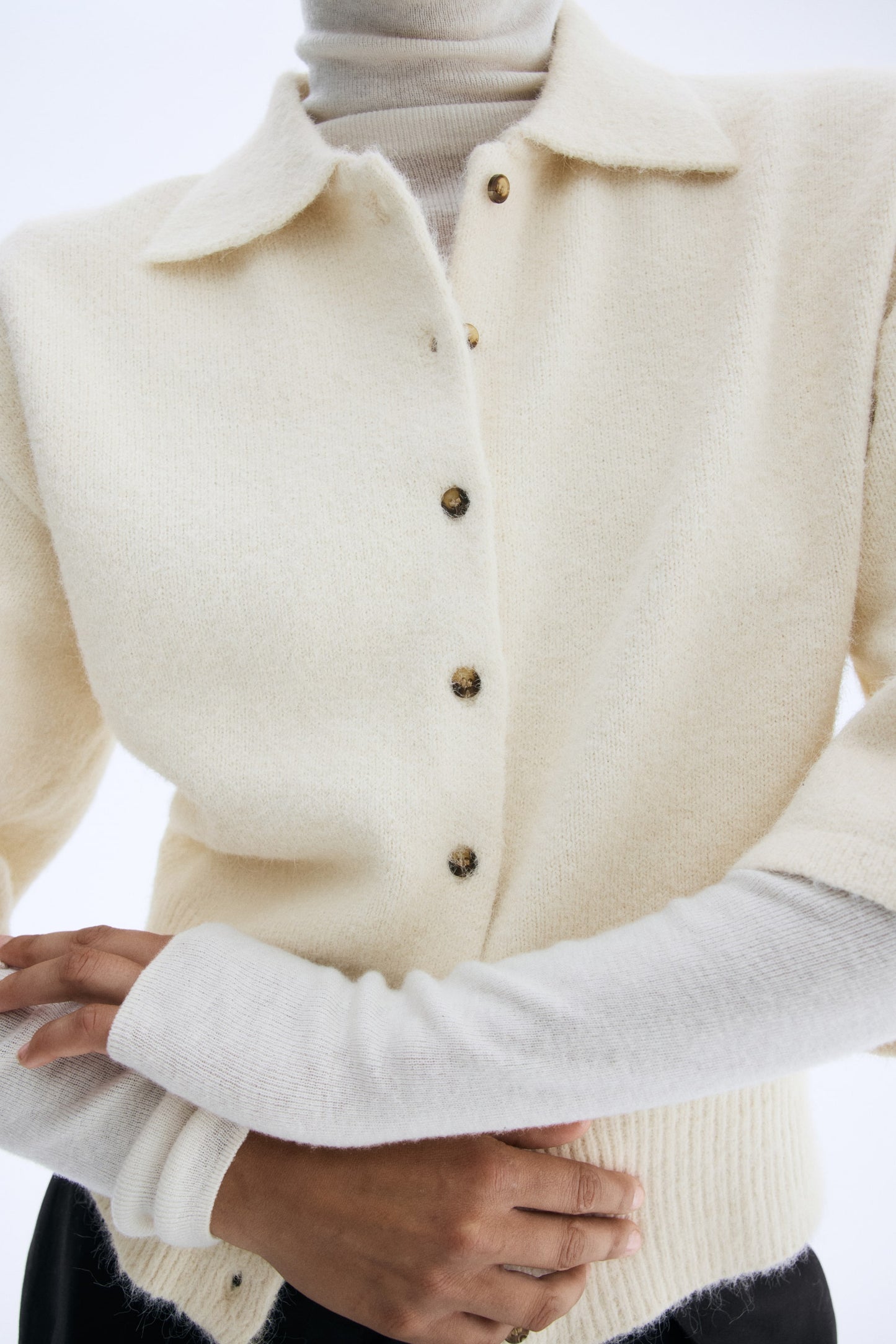Collared cardigan