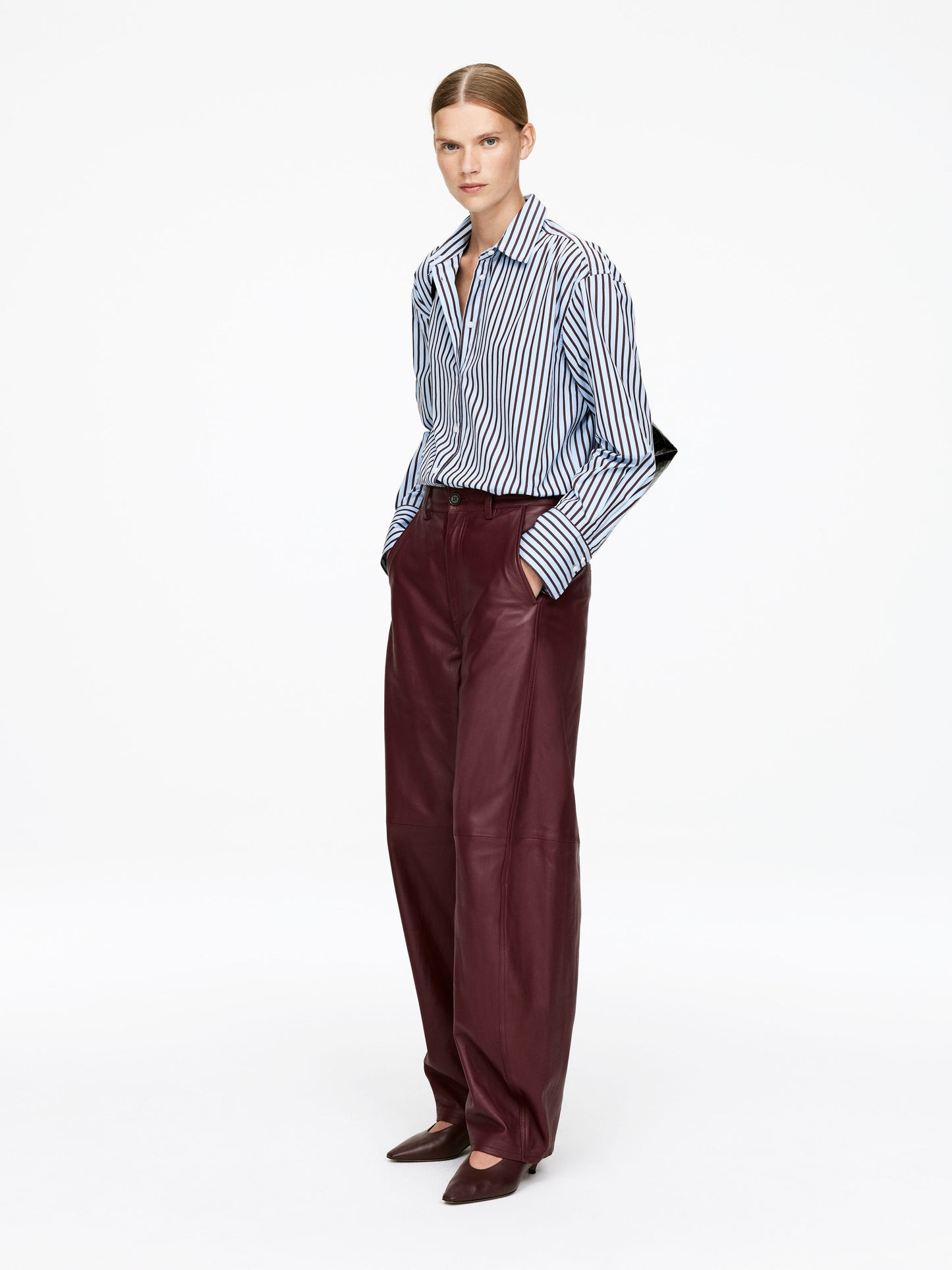Barrel Leather Trousers
