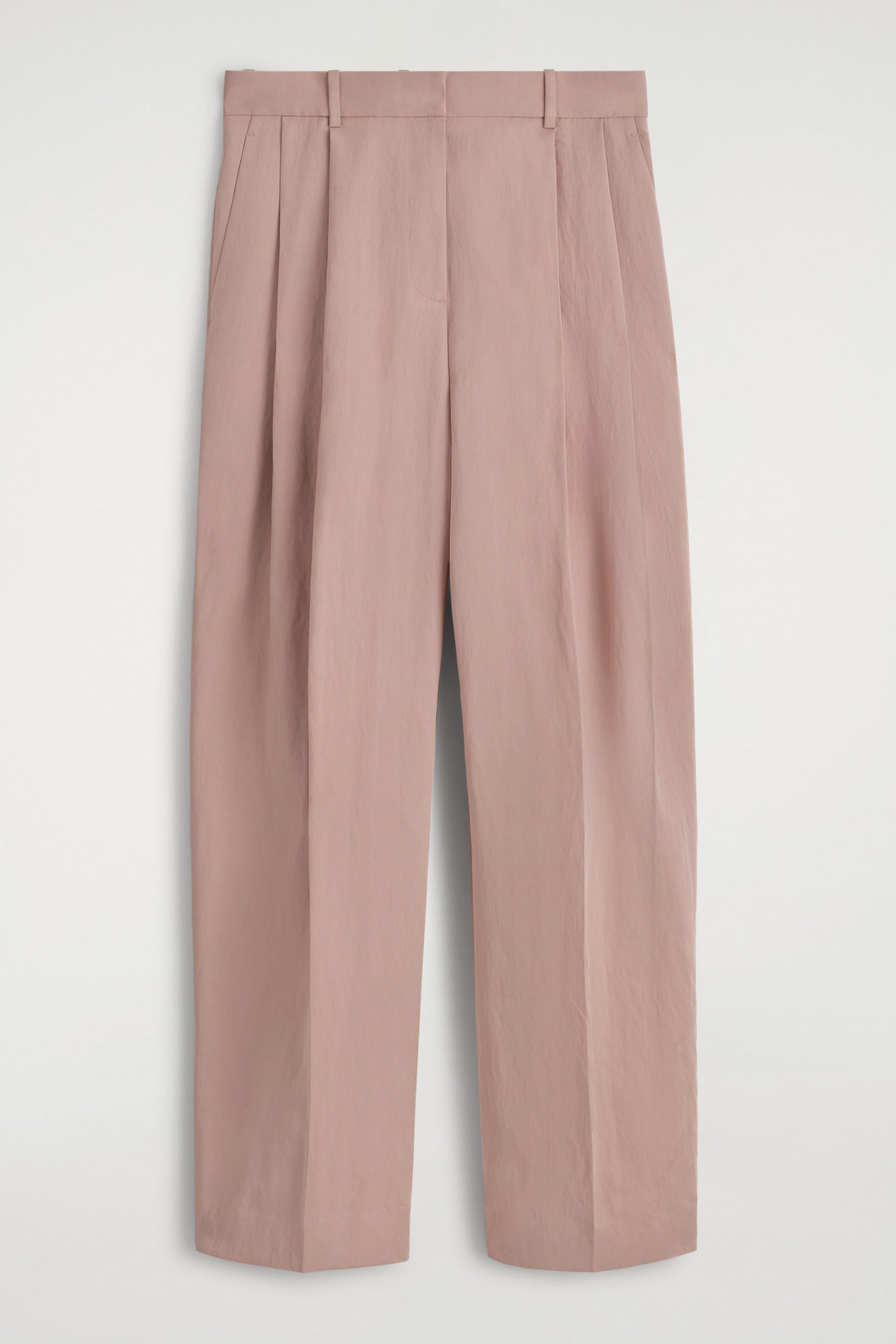 Relaxed Fluid Wide-Leg Trousers