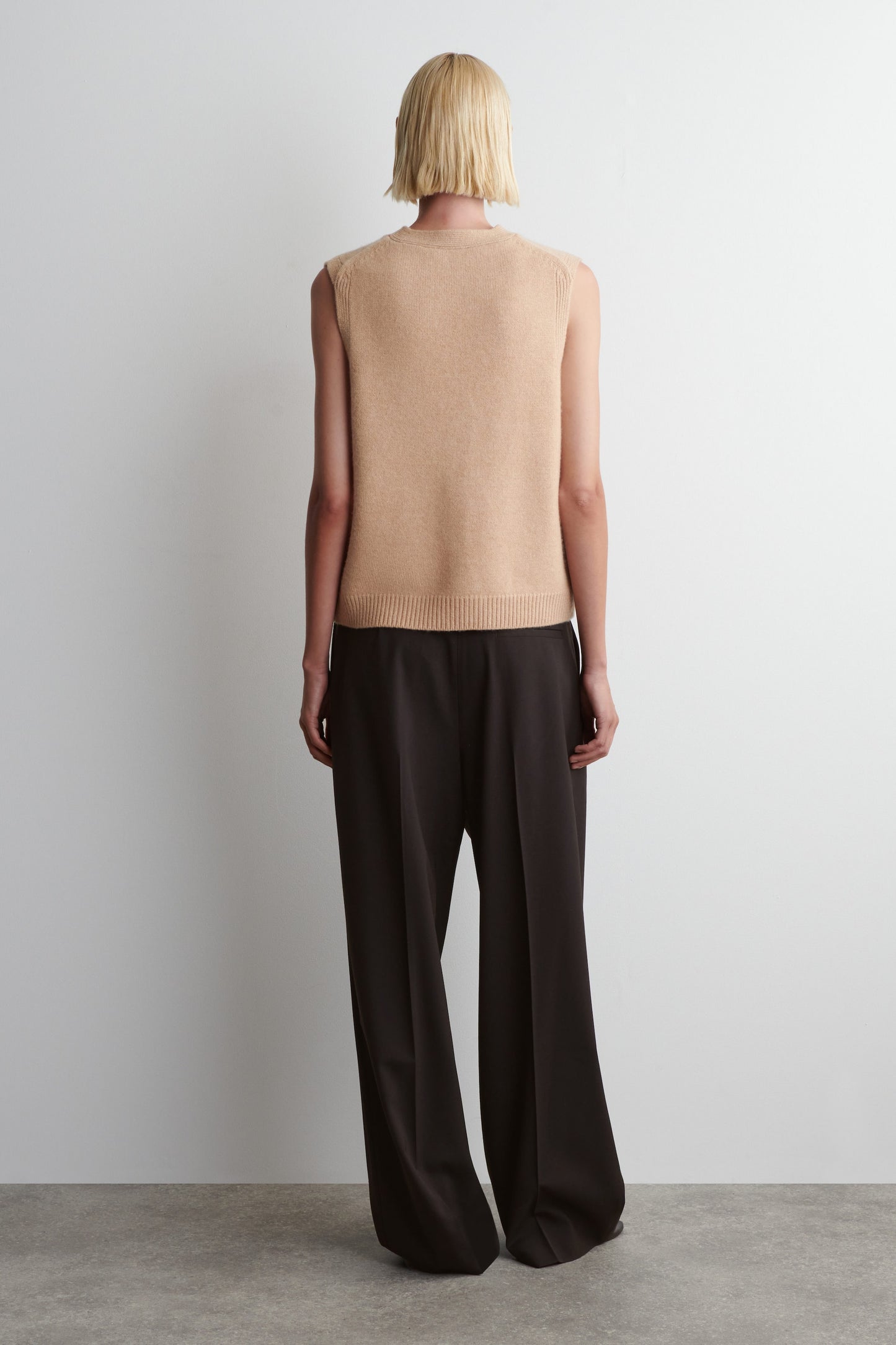 Knitted Cashmere-Blend Vest