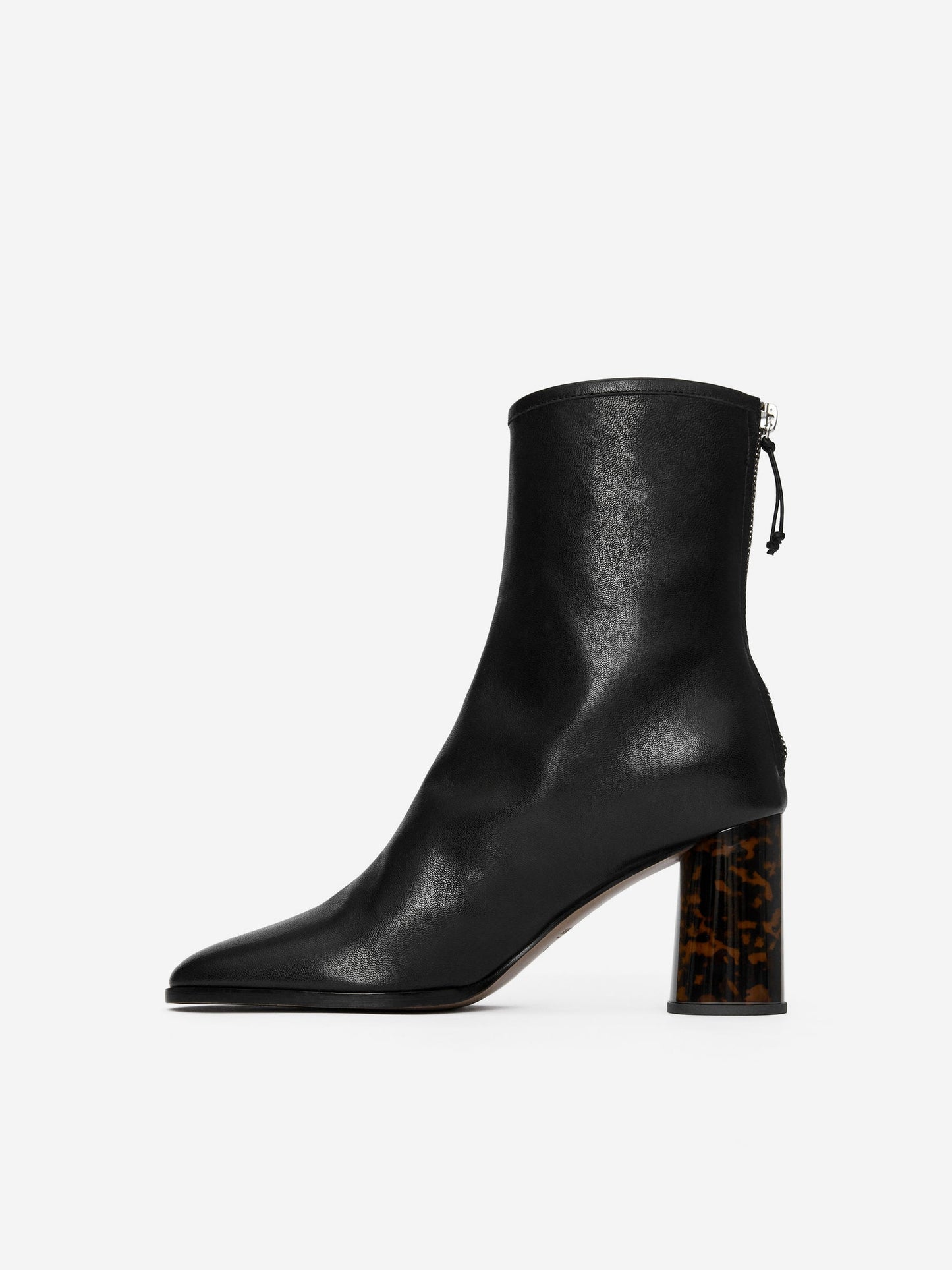 Tortoise-Heel Sock Boots
