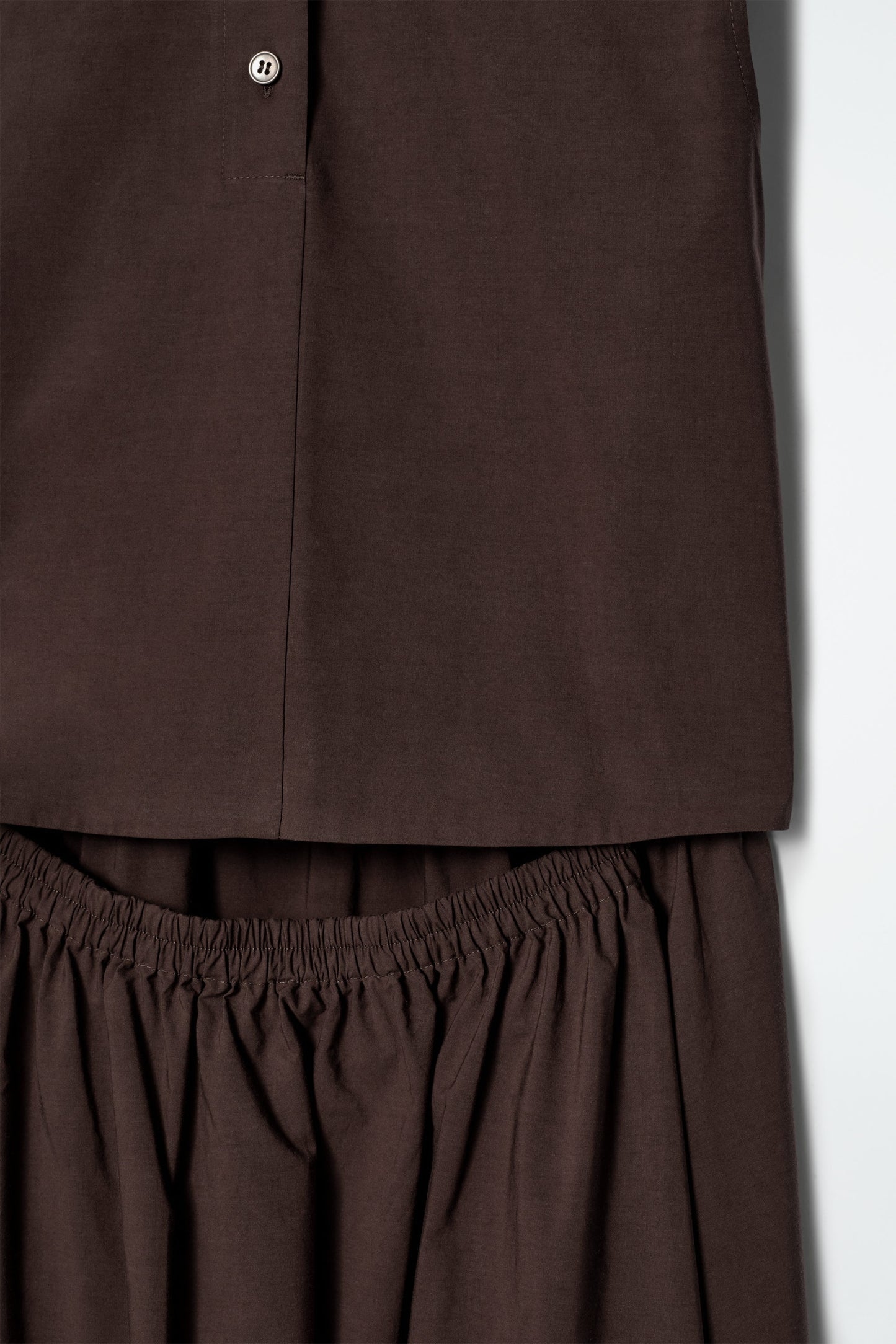 Open-back cotton midi dress