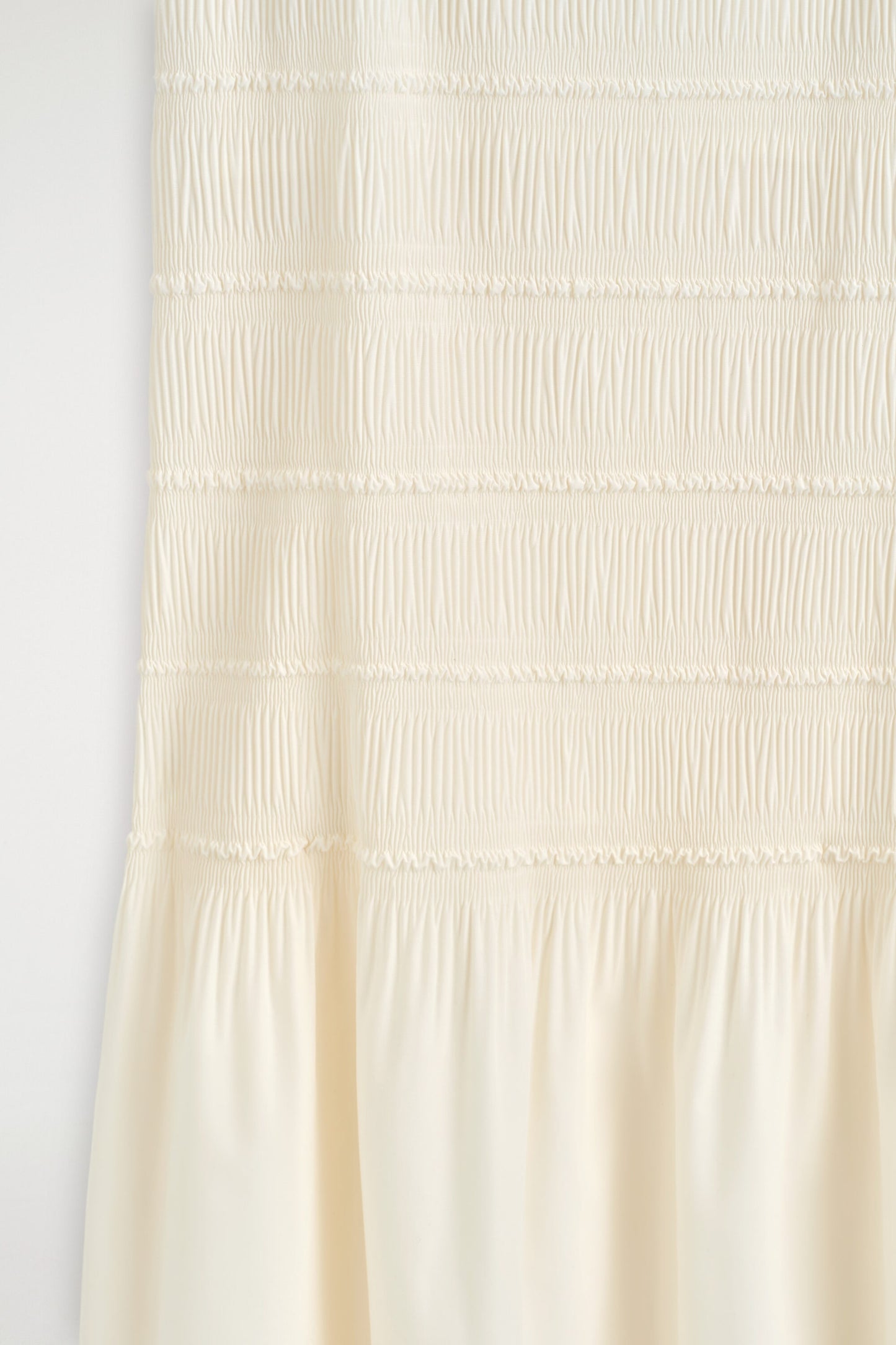 Ruched dropped-waist poplin midi dress