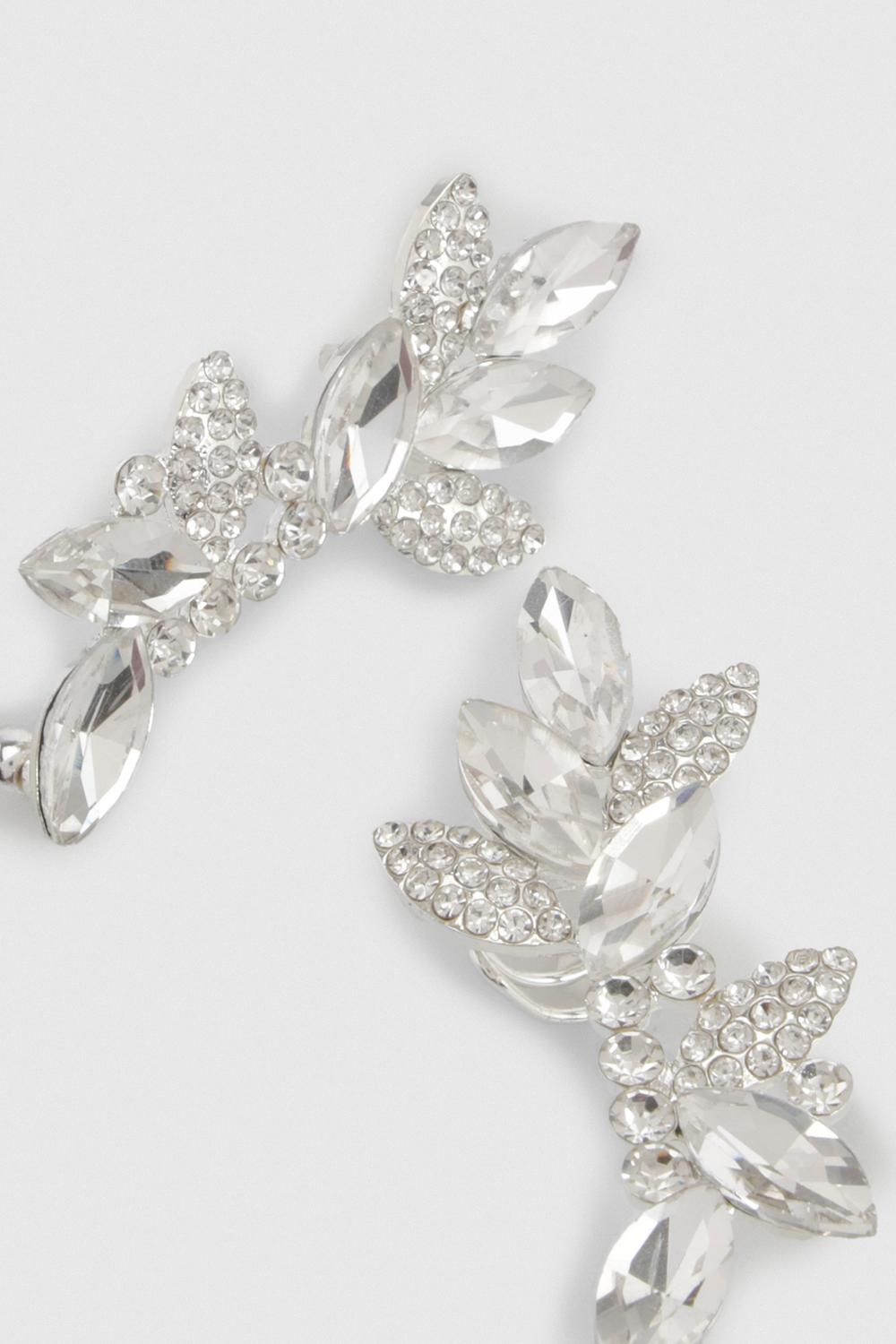 Diamante Silver Earcuff