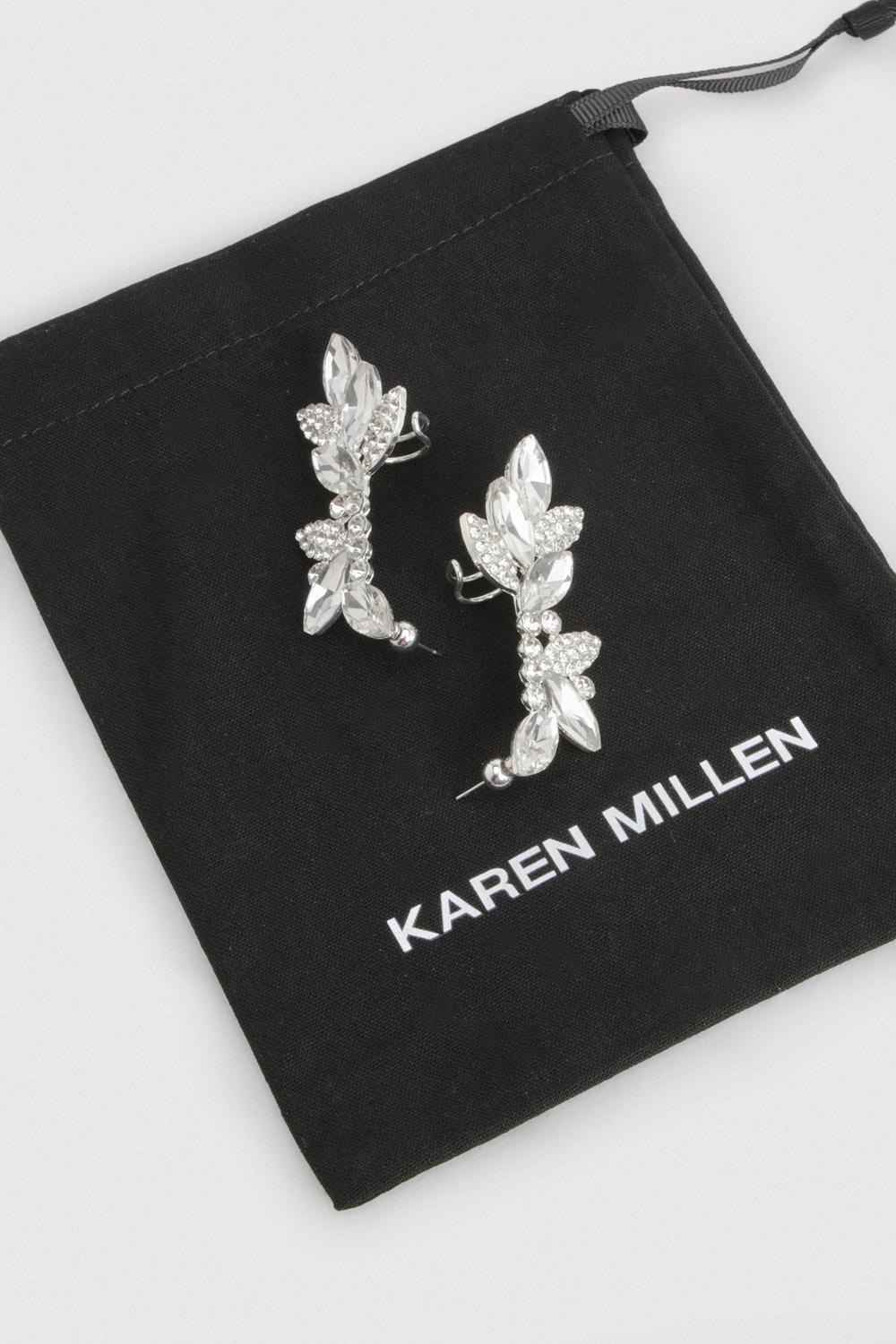 Diamante Silver Earcuff