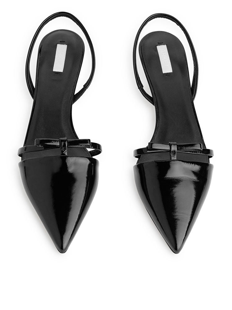 Slingback Leather Pumps