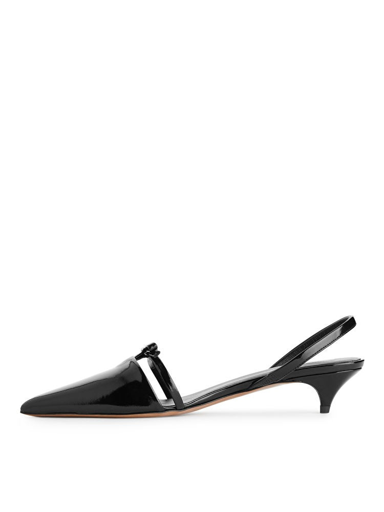 Slingback Leather Pumps