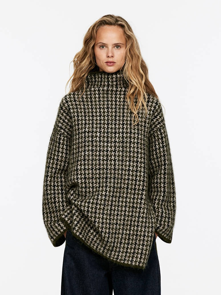Jacquard-Knit Jumper