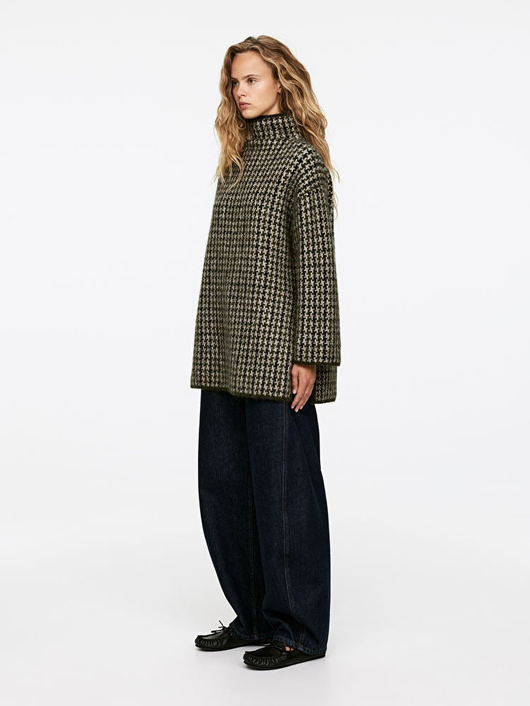 Jacquard-Knit Jumper
