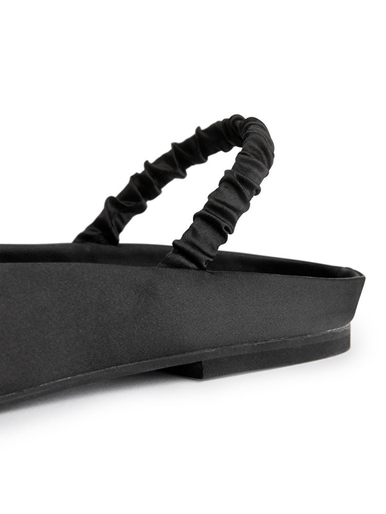 Slingback Satin Flats
