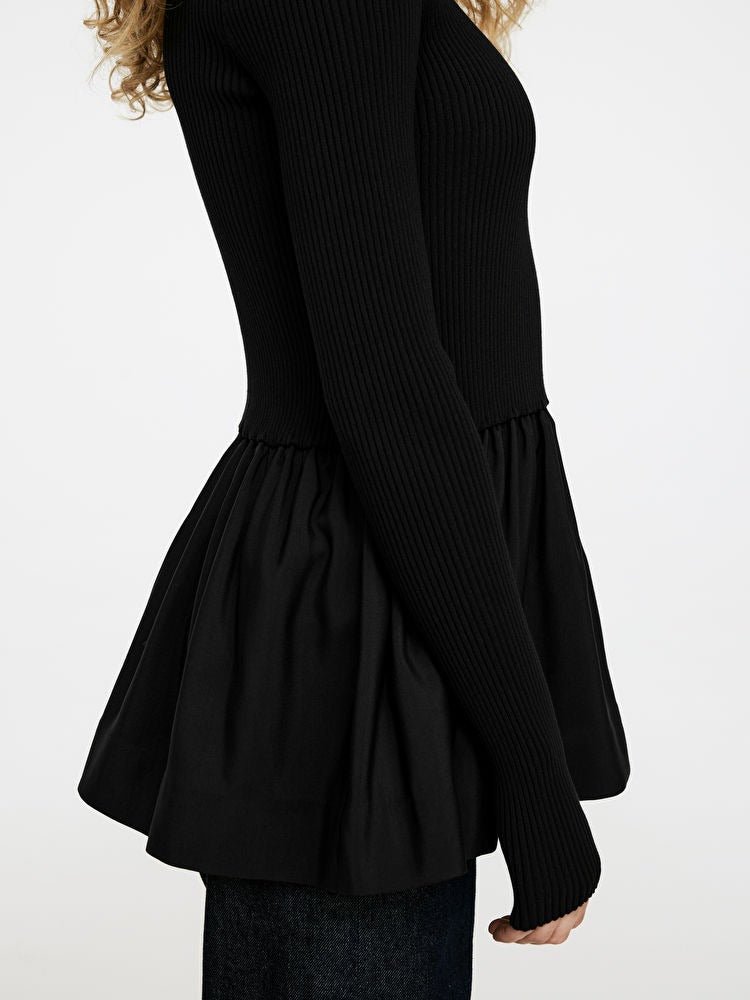 Gathered Rib Top