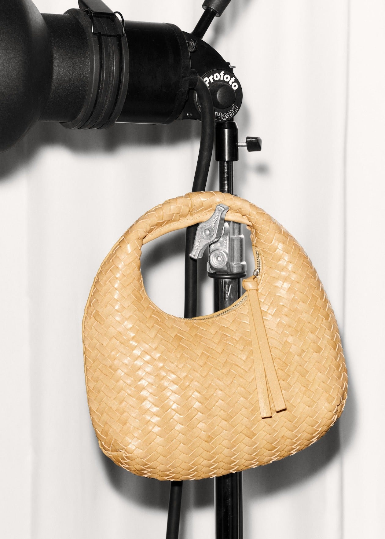 Small Braided-Leather Bag