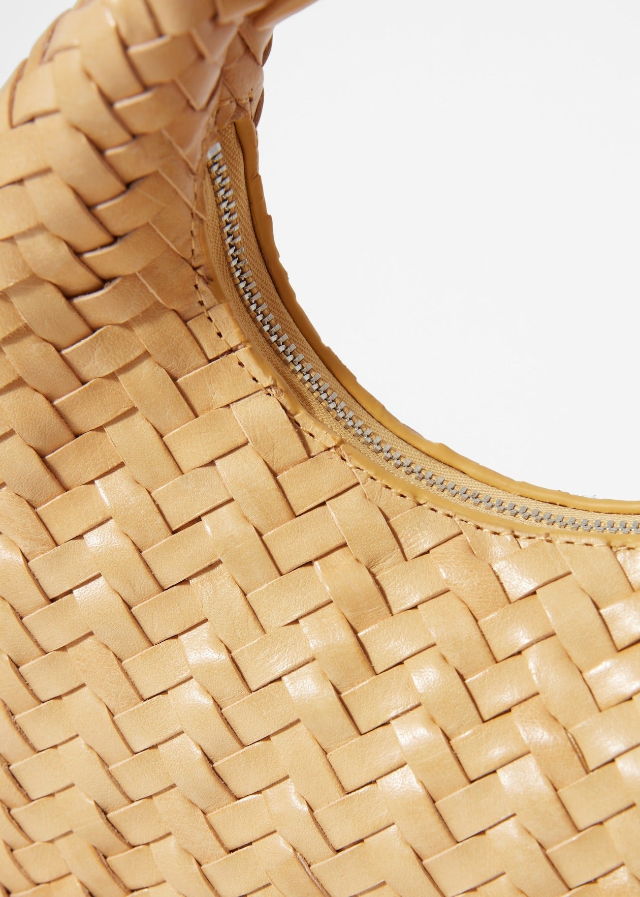 Small Braided-Leather Bag