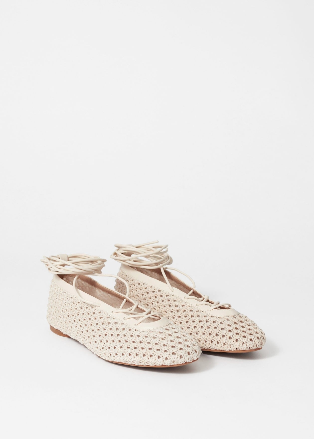 Lace-Up Ballet Flats
