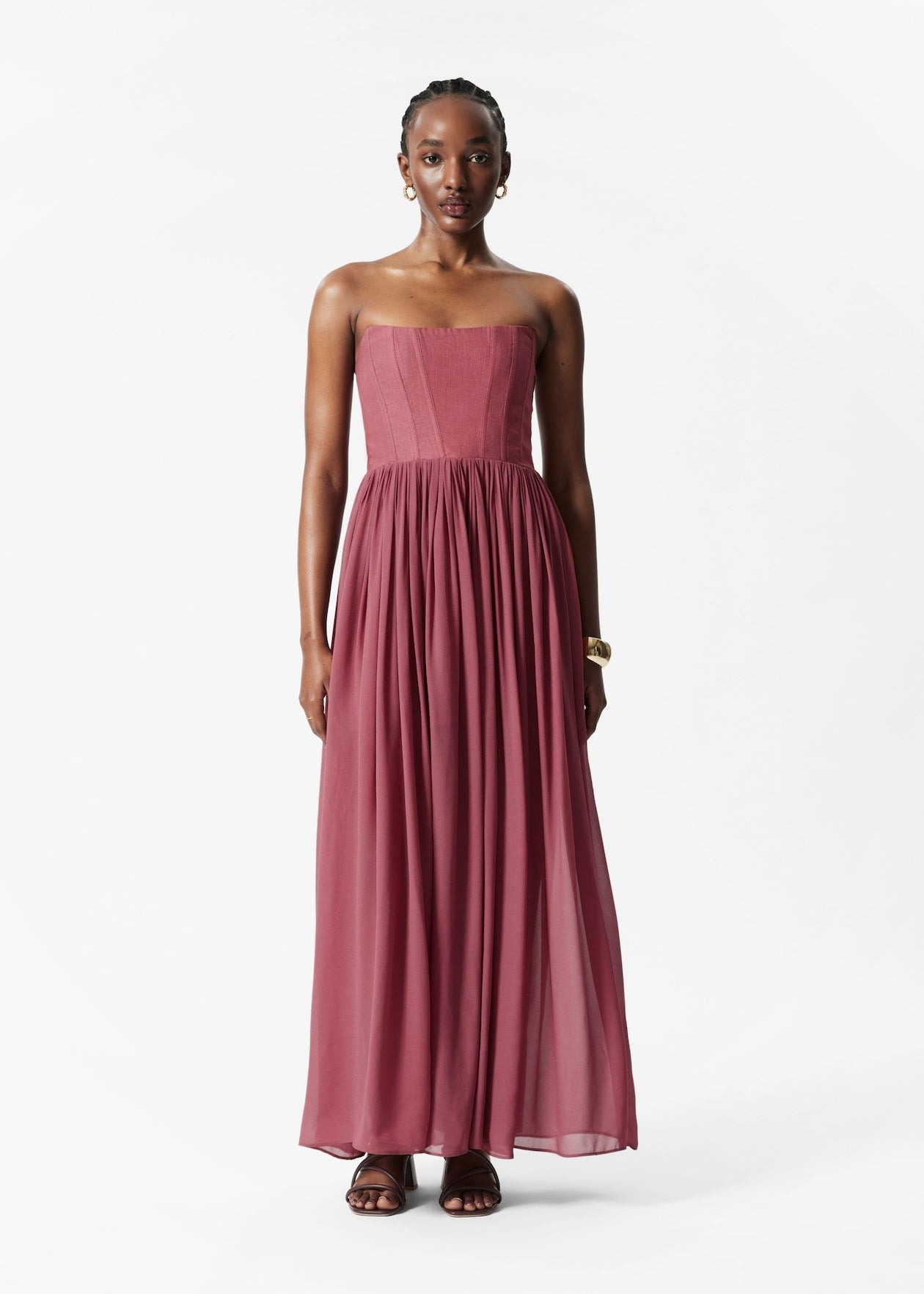 Sheer Corset Maxi Dress