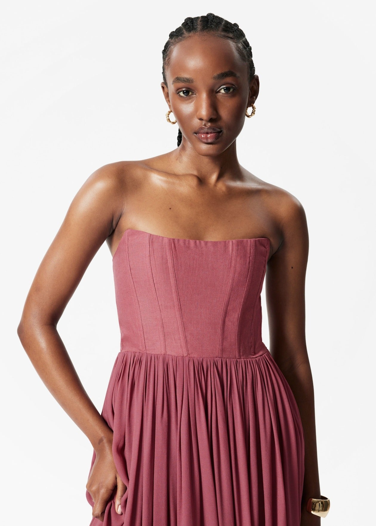 Sheer Corset Maxi Dress