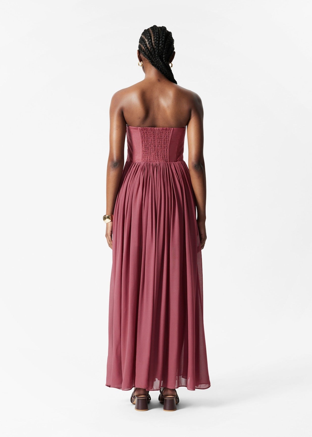 Sheer Corset Maxi Dress