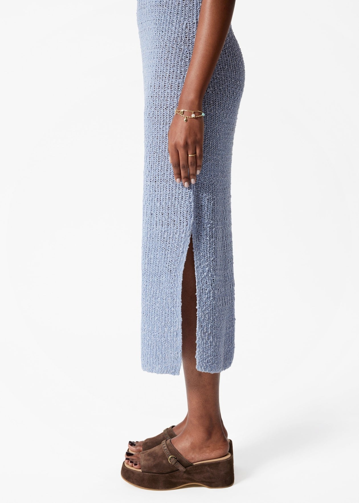 Sleeveless Silk-Blend Midi Dress