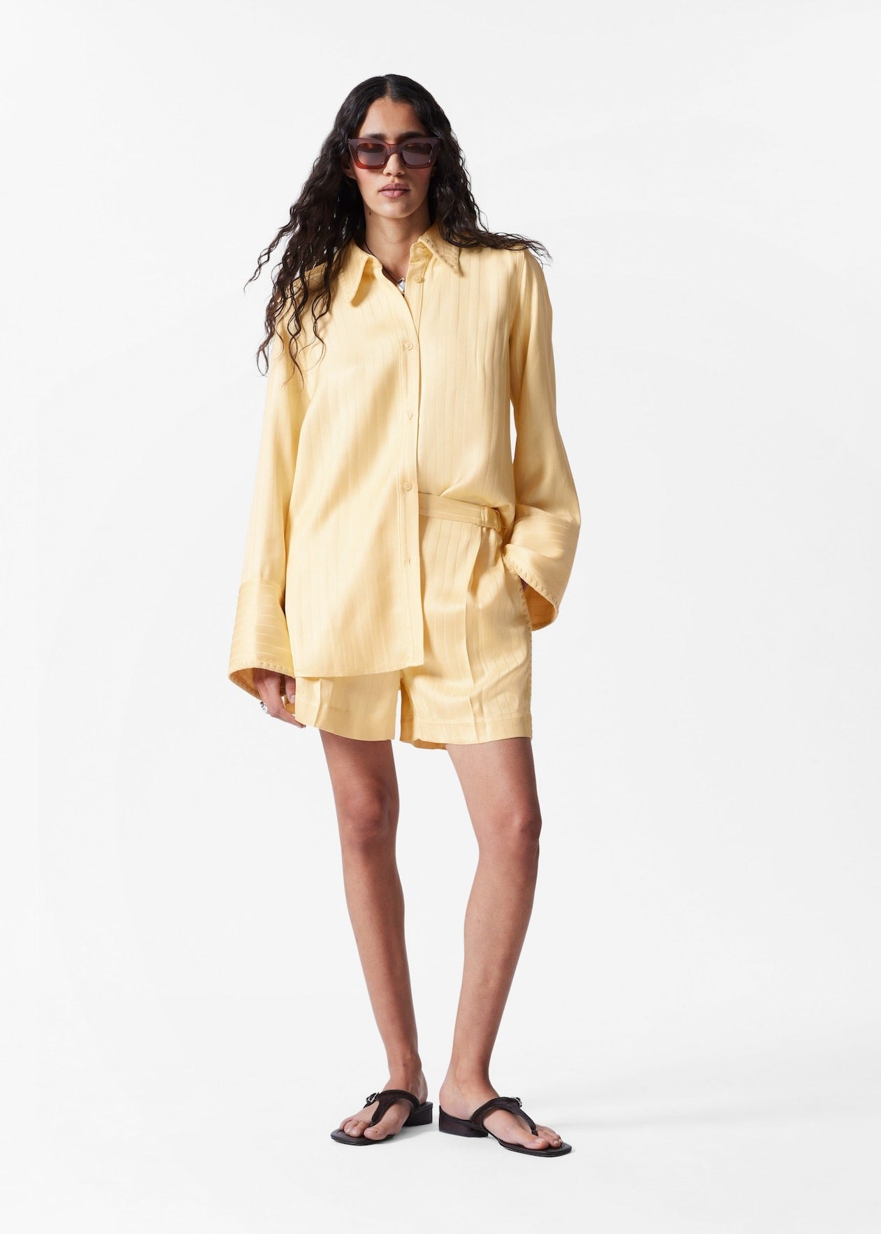 Press-Crease Jacquard Shorts