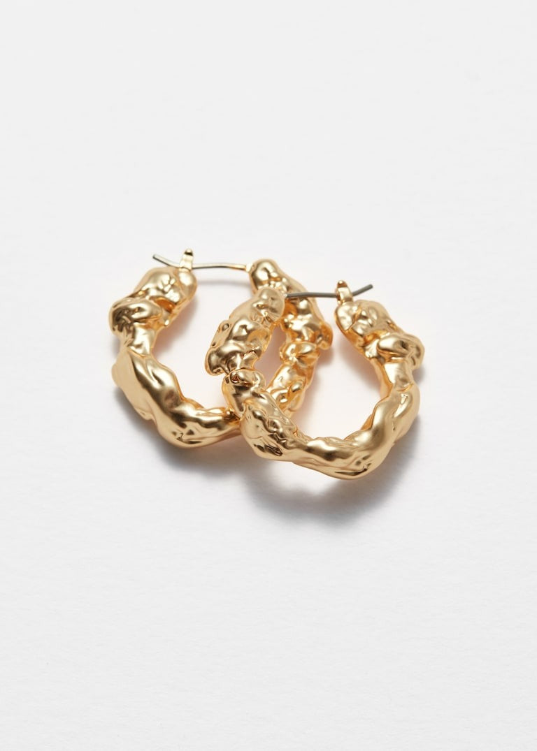 Sculpted Hoop Earrings