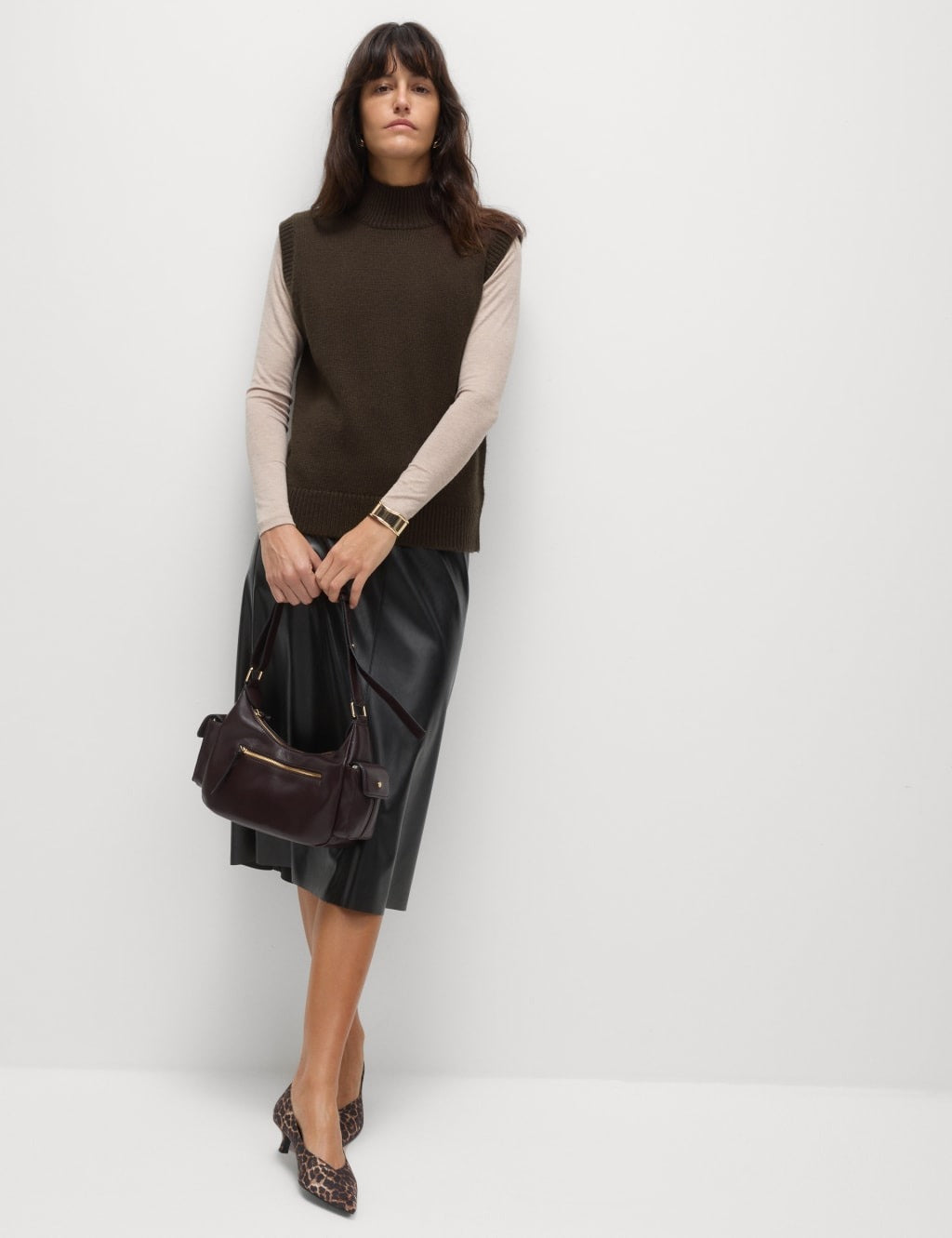 Knitted Vest with Merino Wool