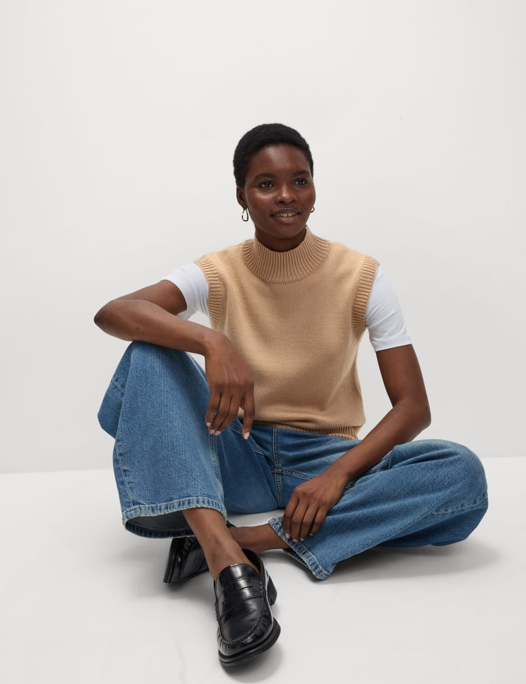 Knitted Vest with Merino Wool