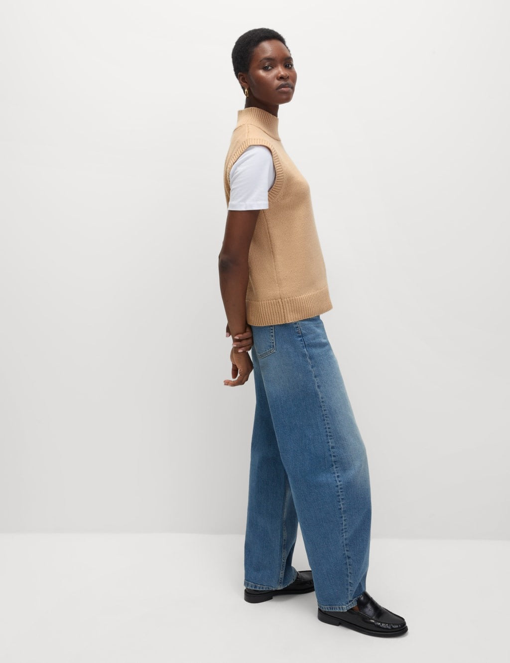 Knitted Vest with Merino Wool